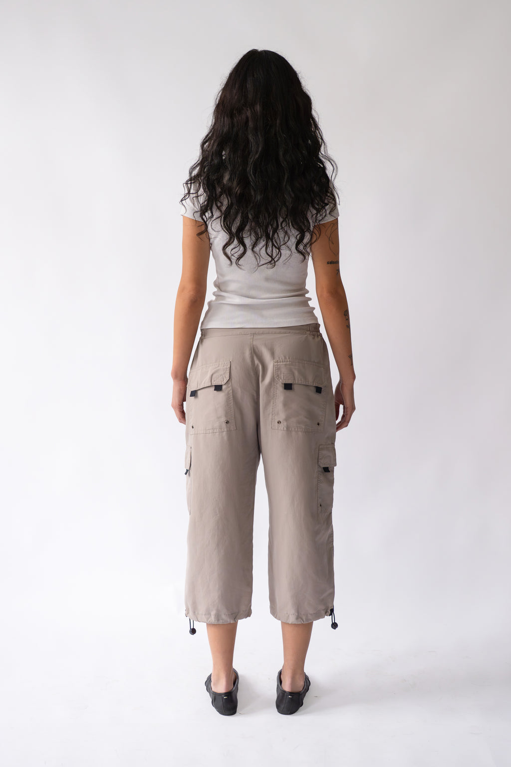 Beige / Khaki 3/4 Cargo Pants