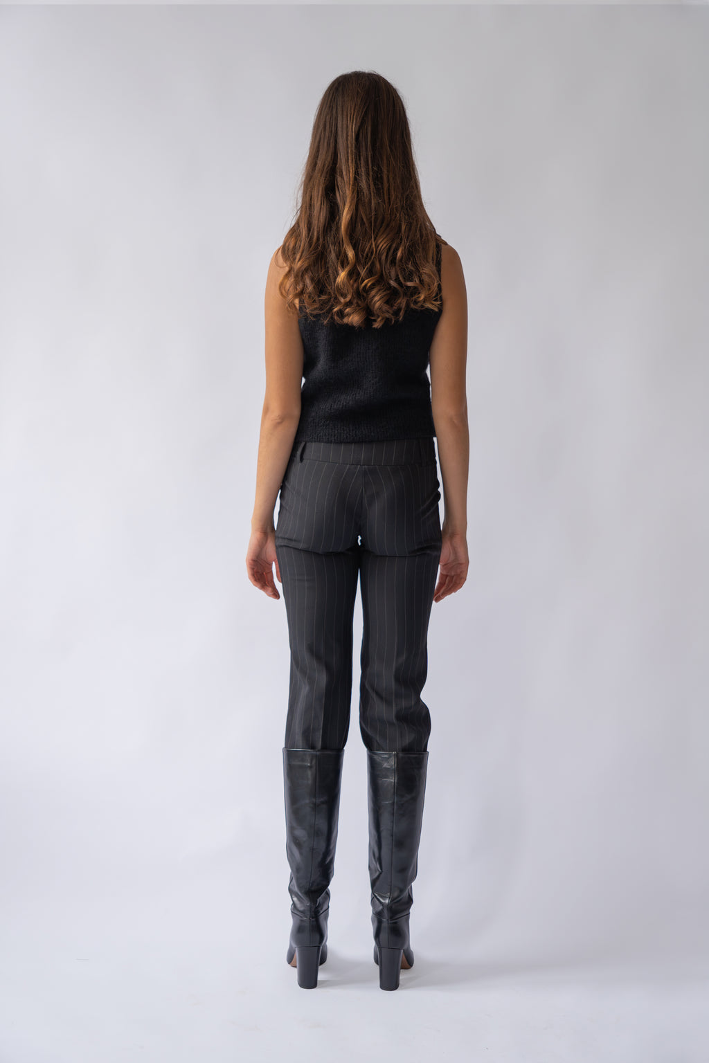 Pinstripe Flared Pants