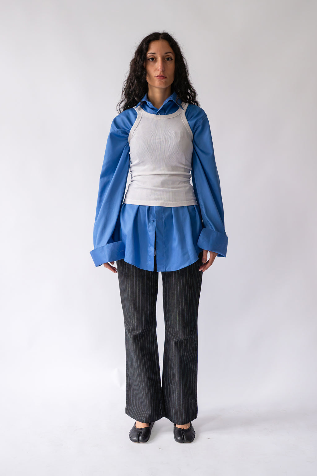 Blue Oversized Men's Shirt