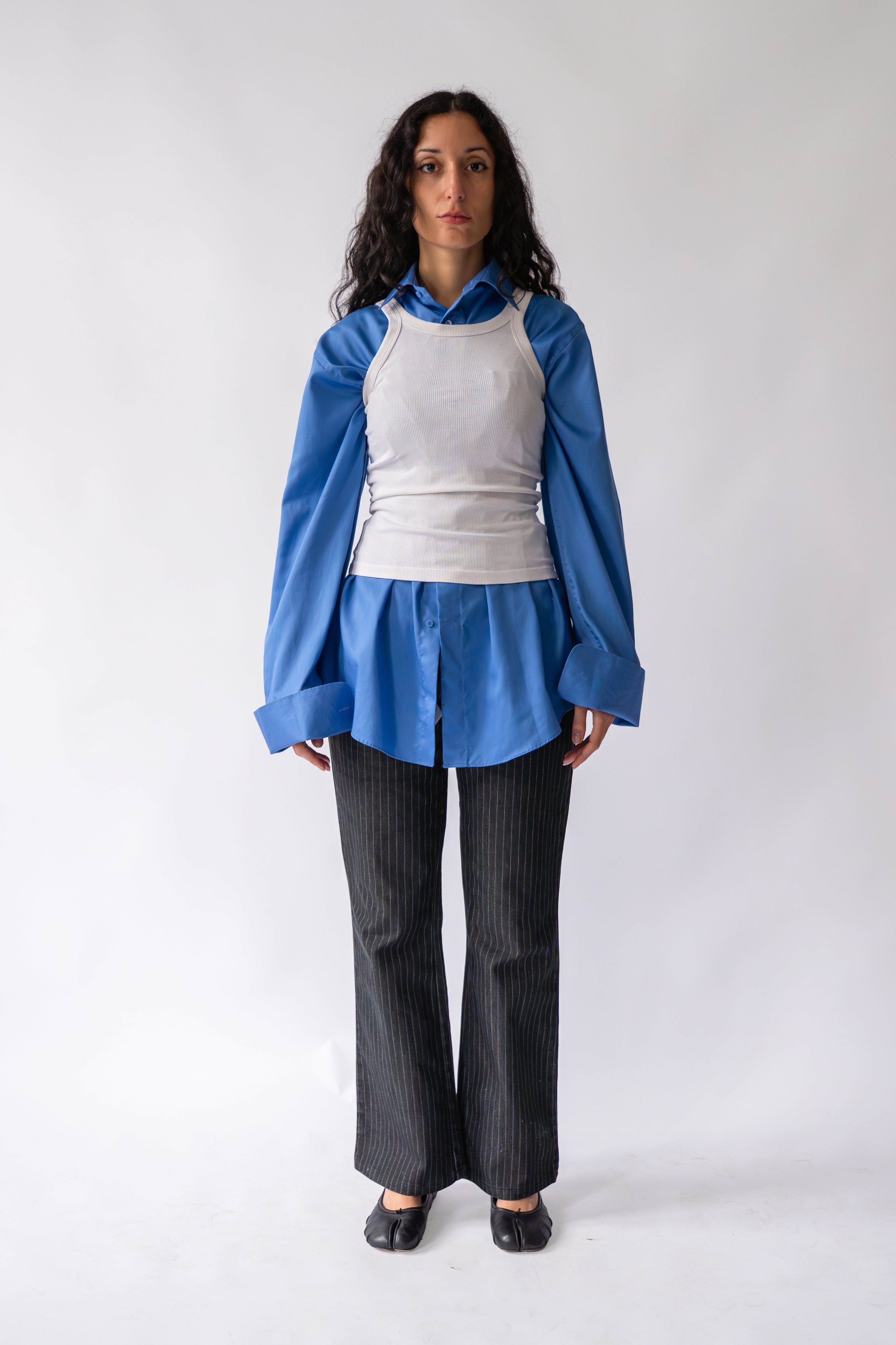 Blue Oversized Men's Shirt