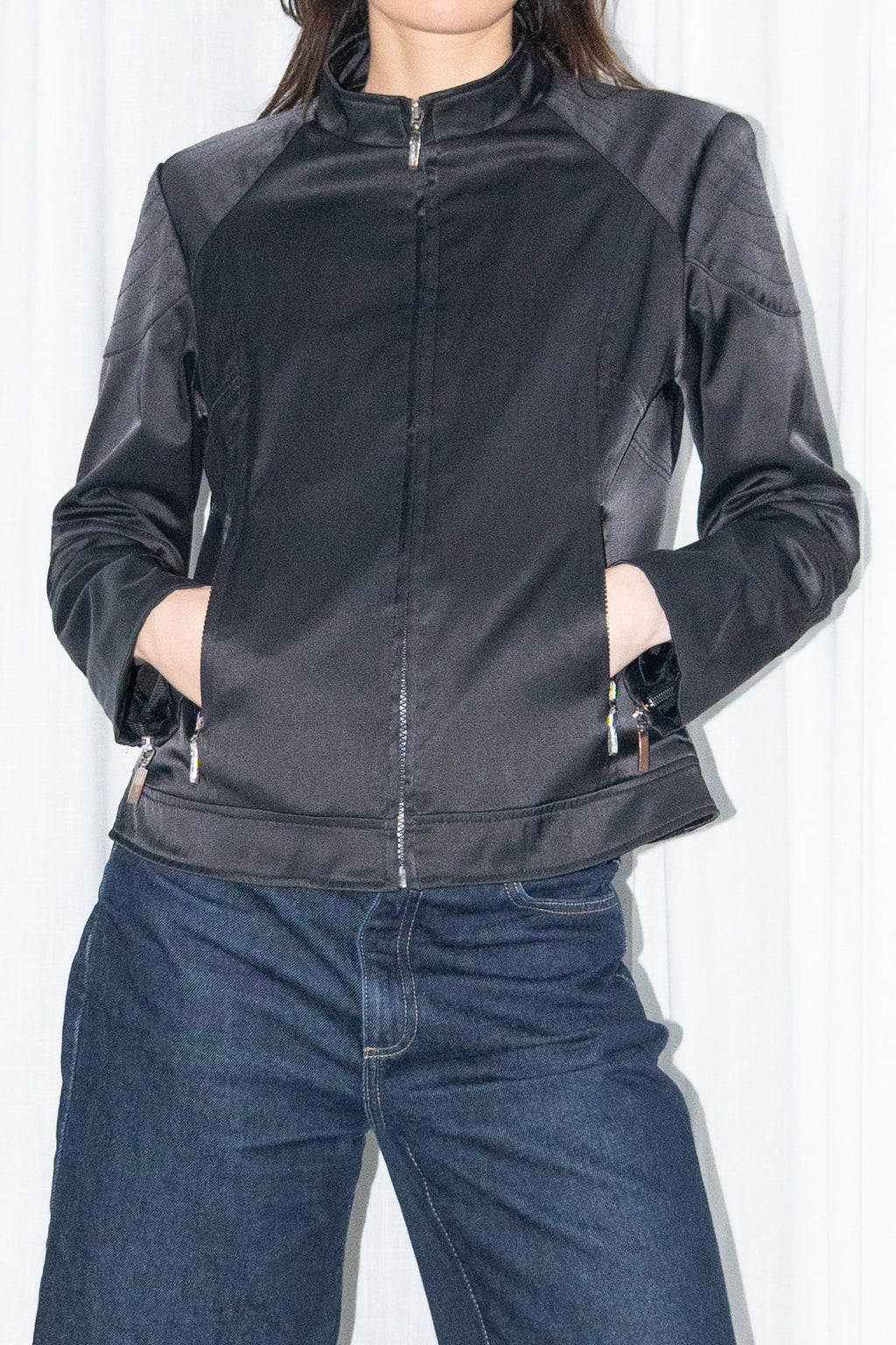 Black Zip-Up Jacket