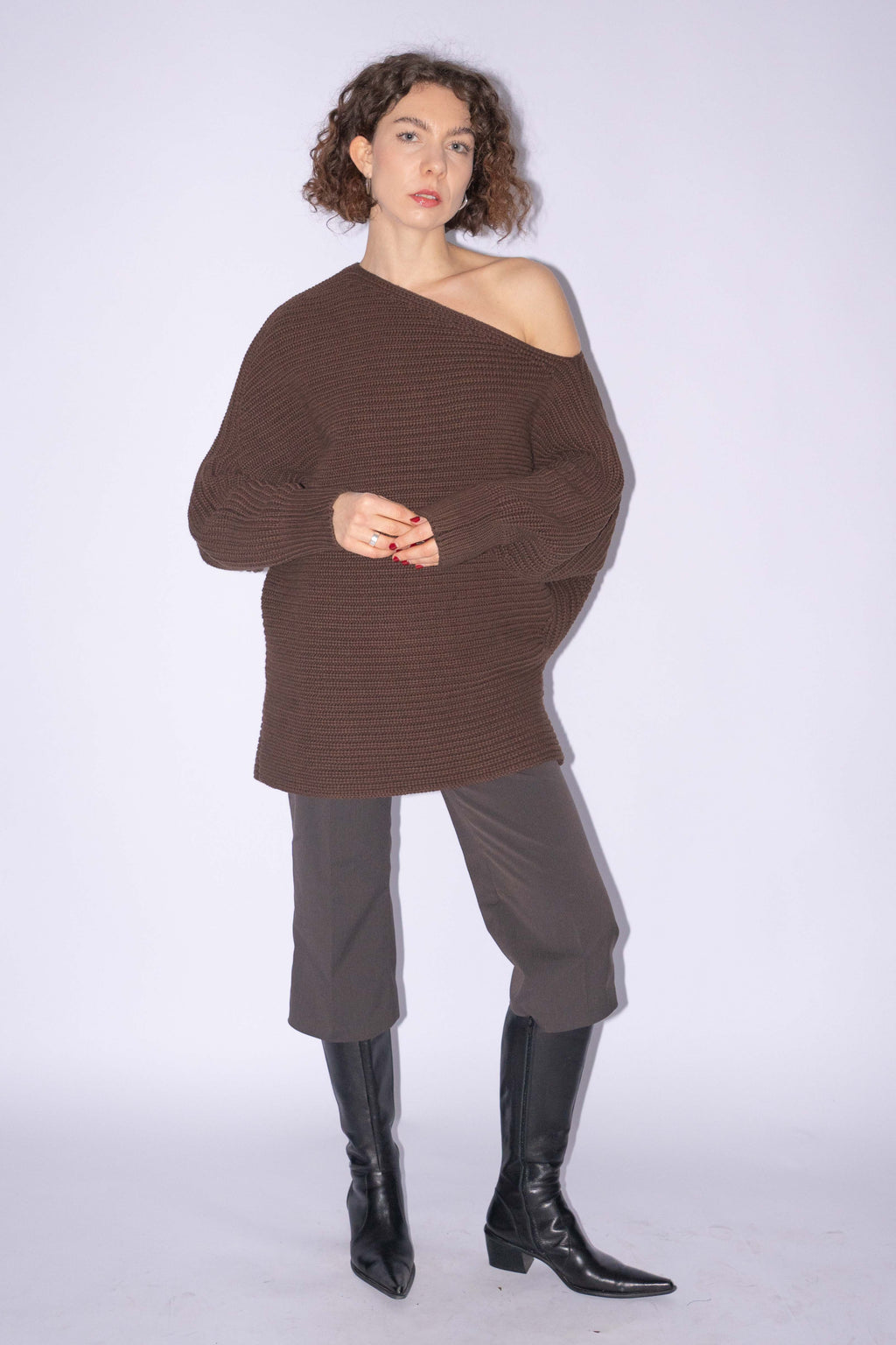 Brown Heavy Knit Size XS-L