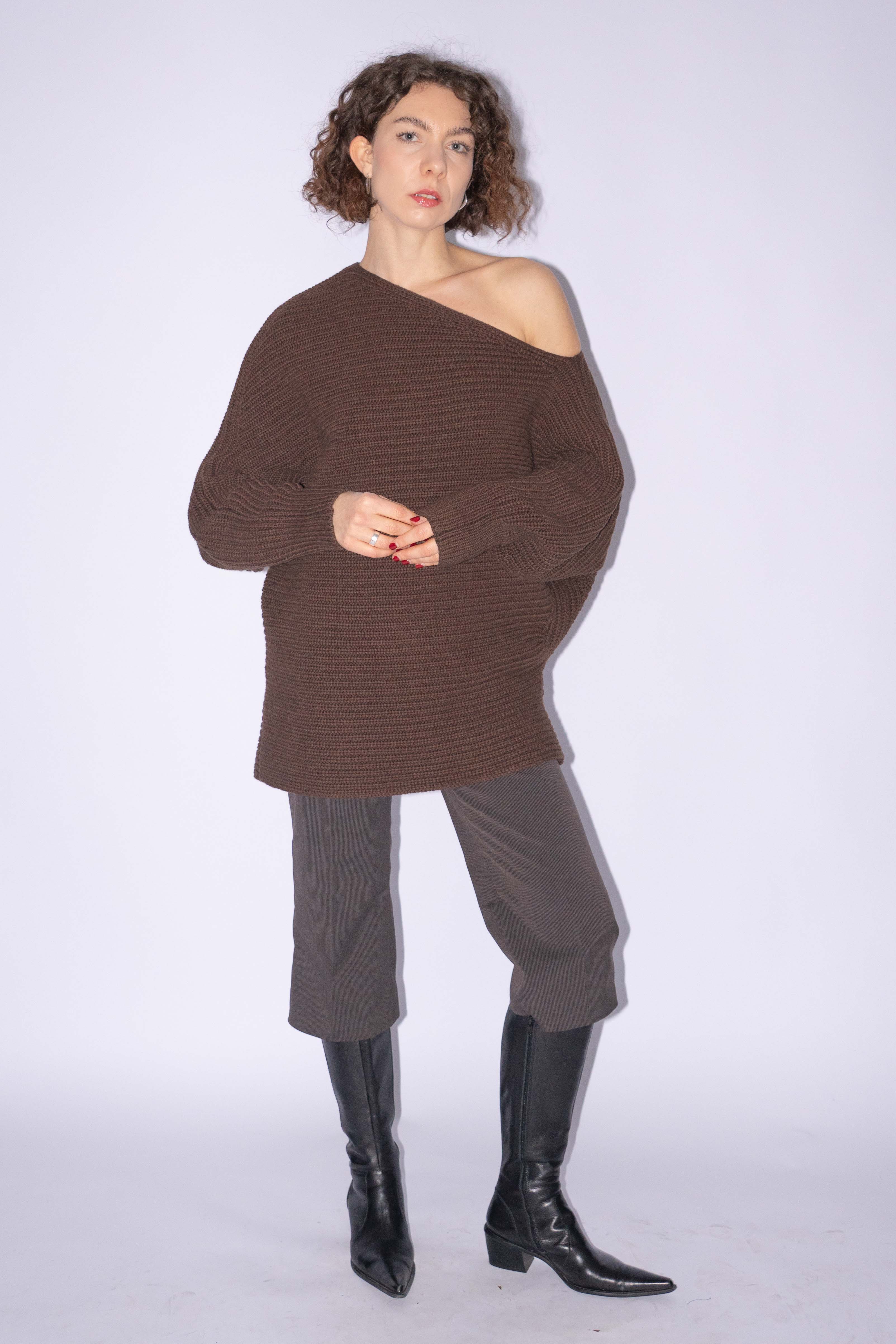 Brown Heavy Knit Size XS-L