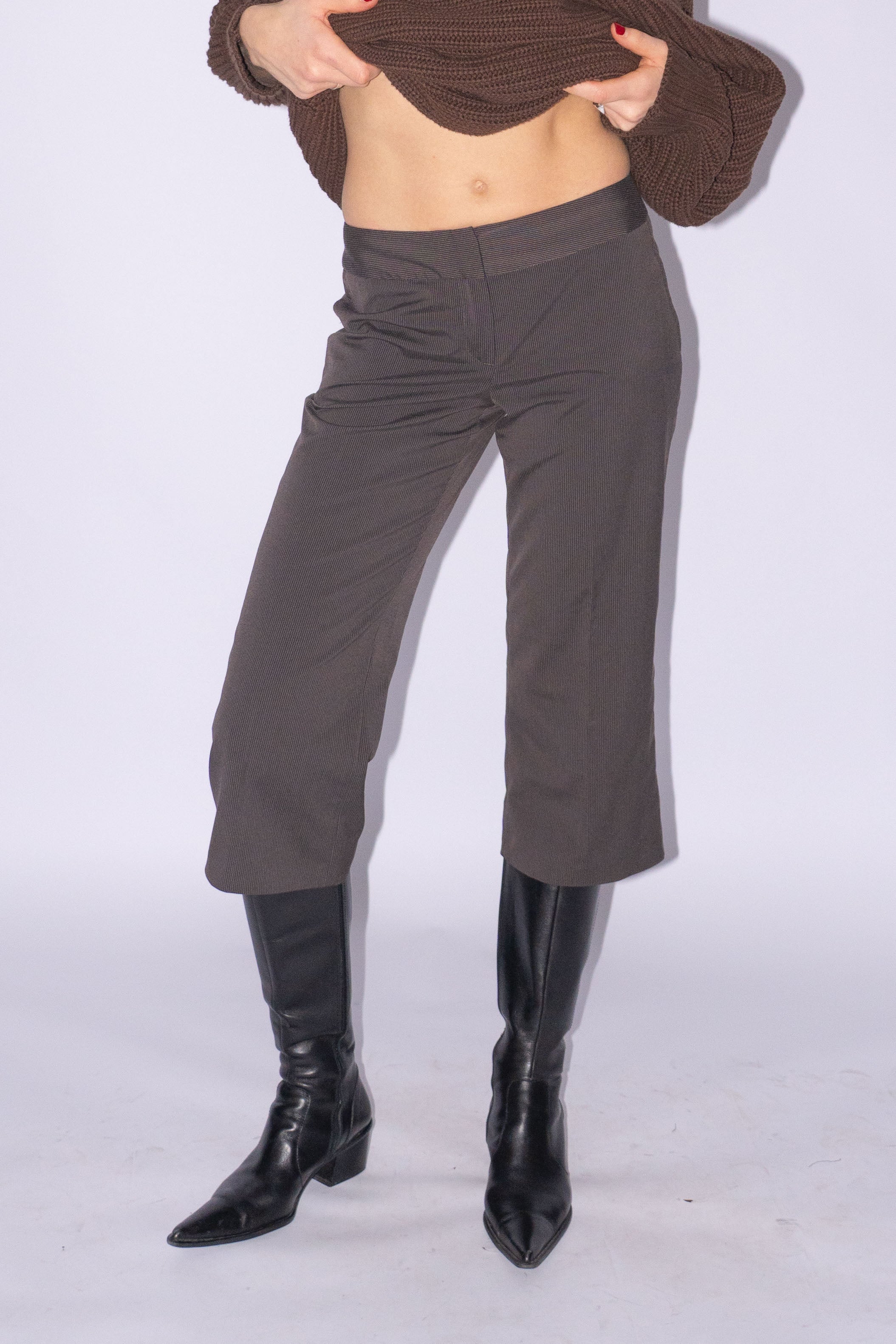 Brown Capri Pantalon Size XS