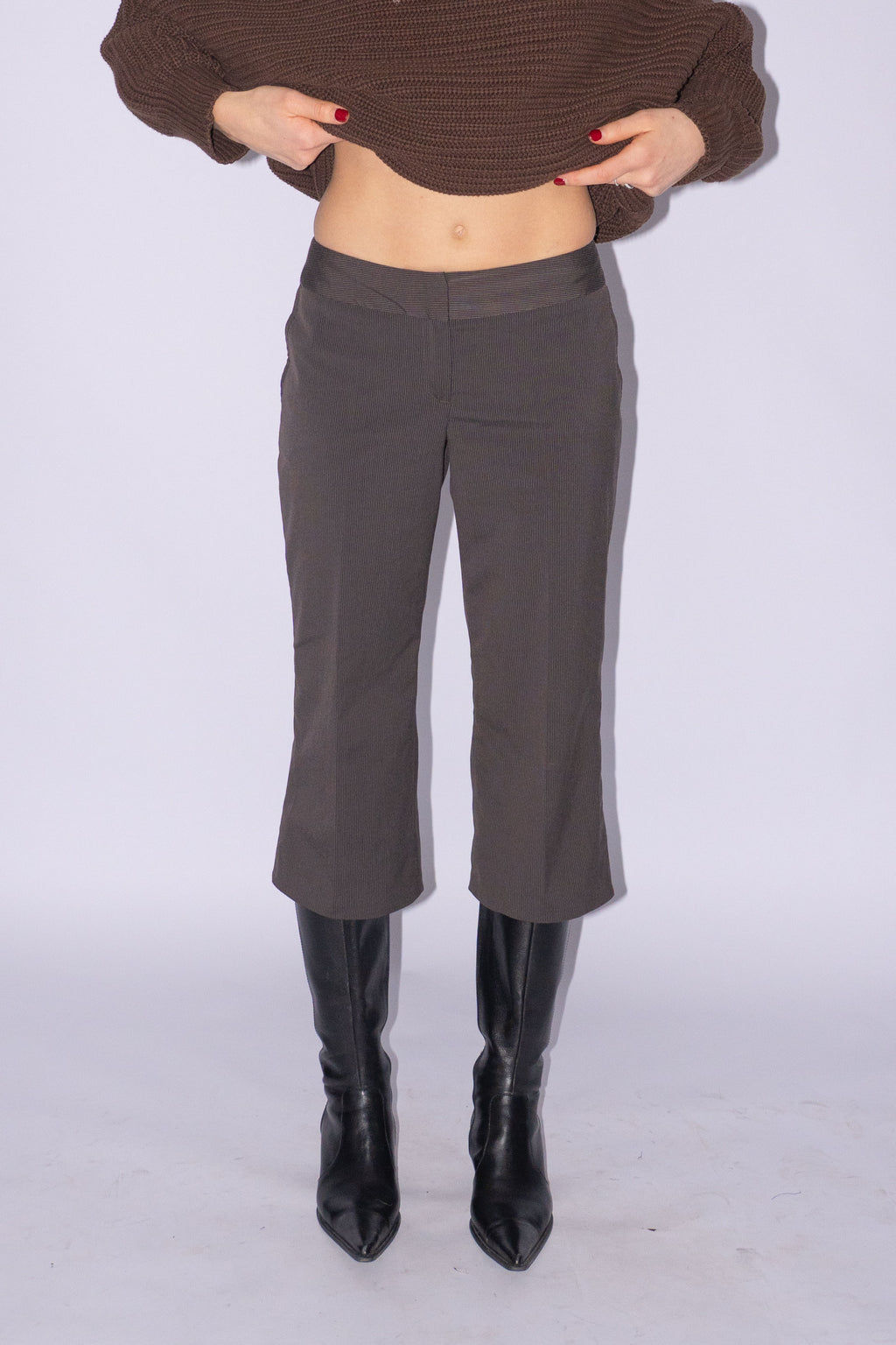 Brown Capri Pantalon Size XS