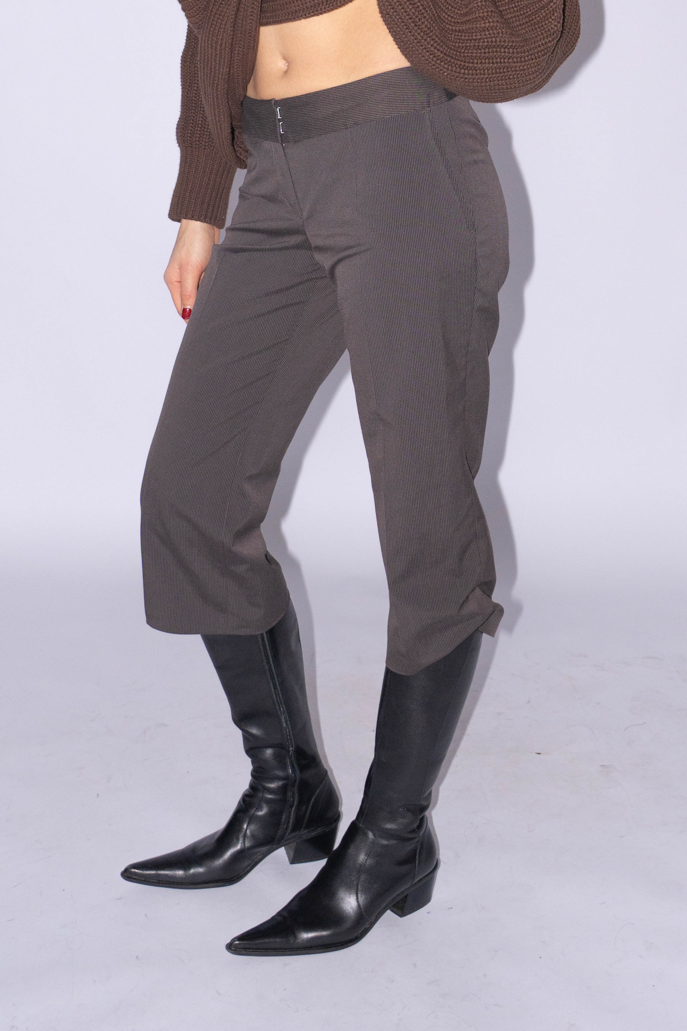 Brown Capri Pantalon Size XS