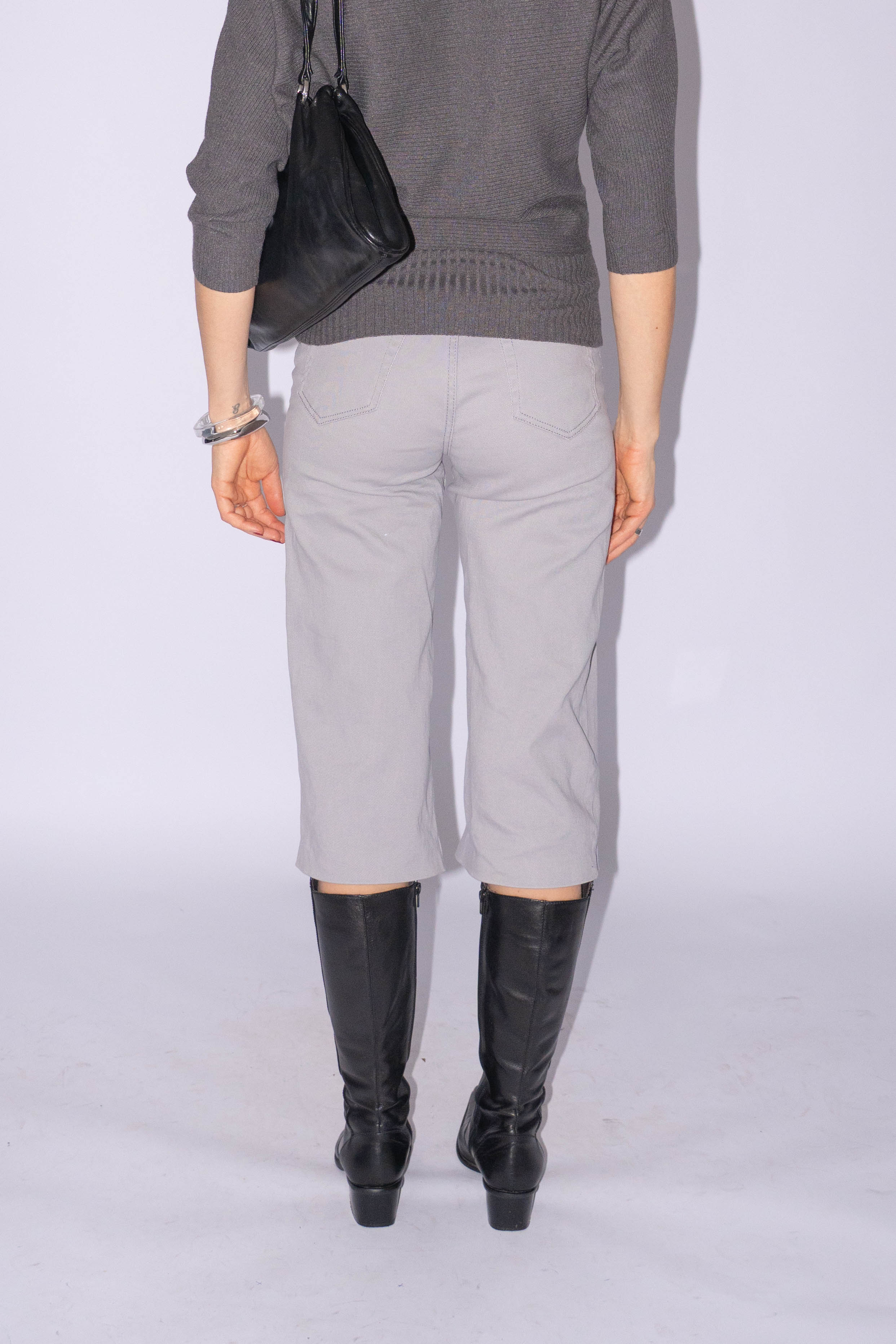 Grey Bermuda Jeans Size XS