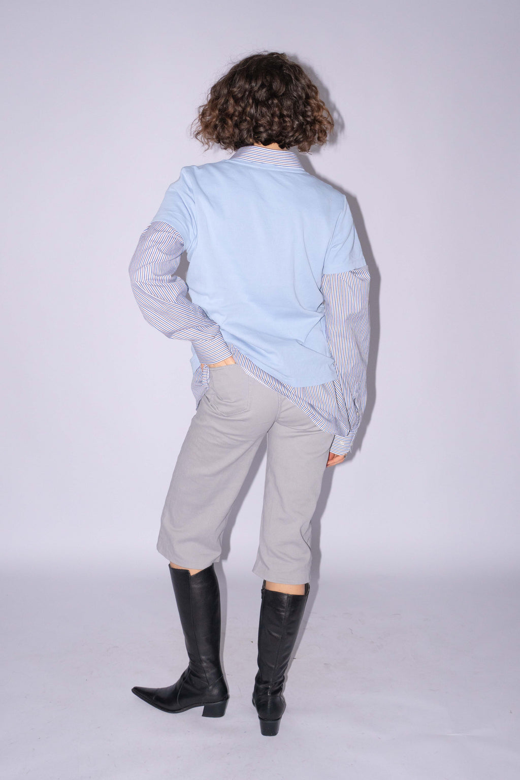 Blue Oversized Short Sleev T-Shirt Size L