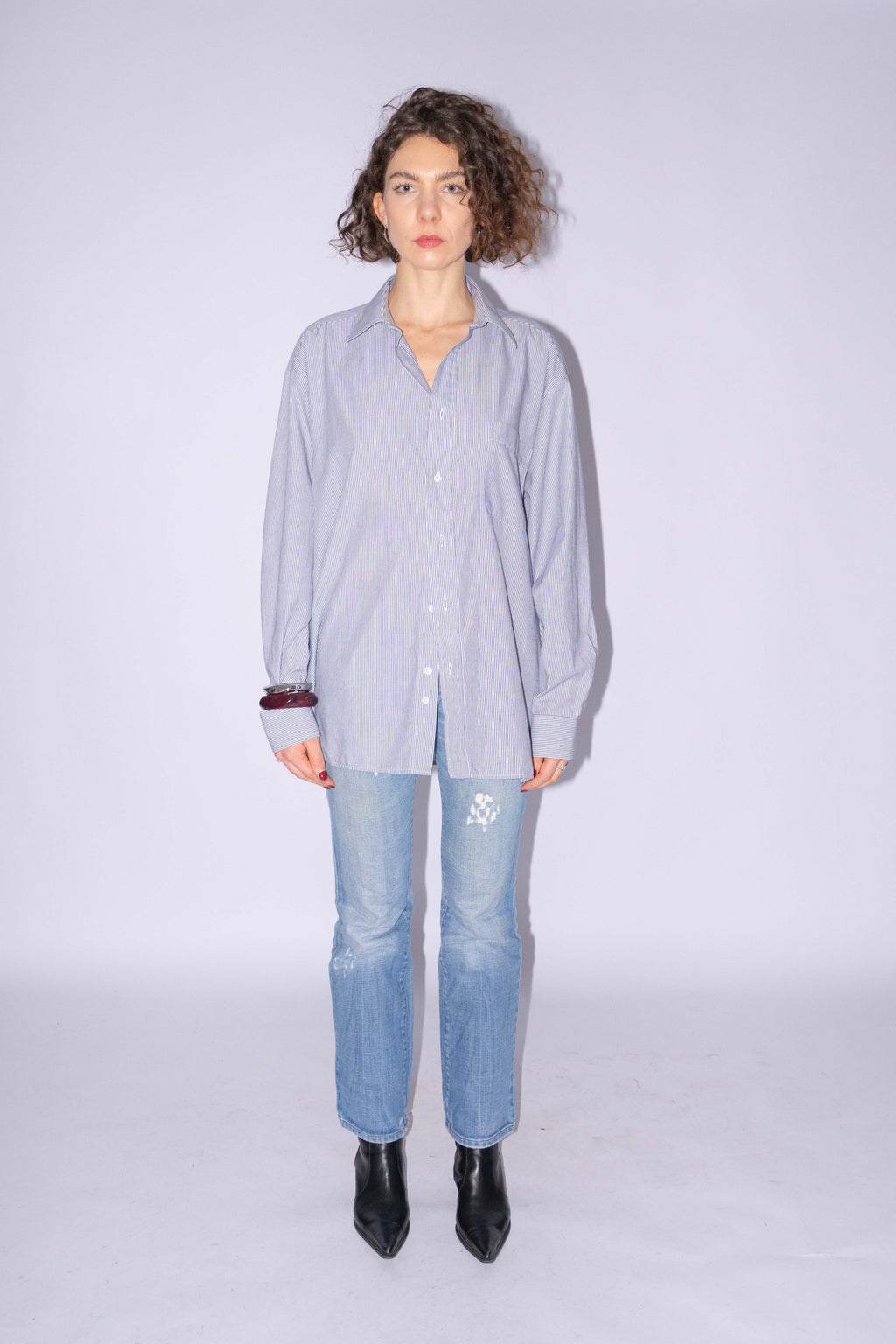 Striped Oversized Blouse Size L