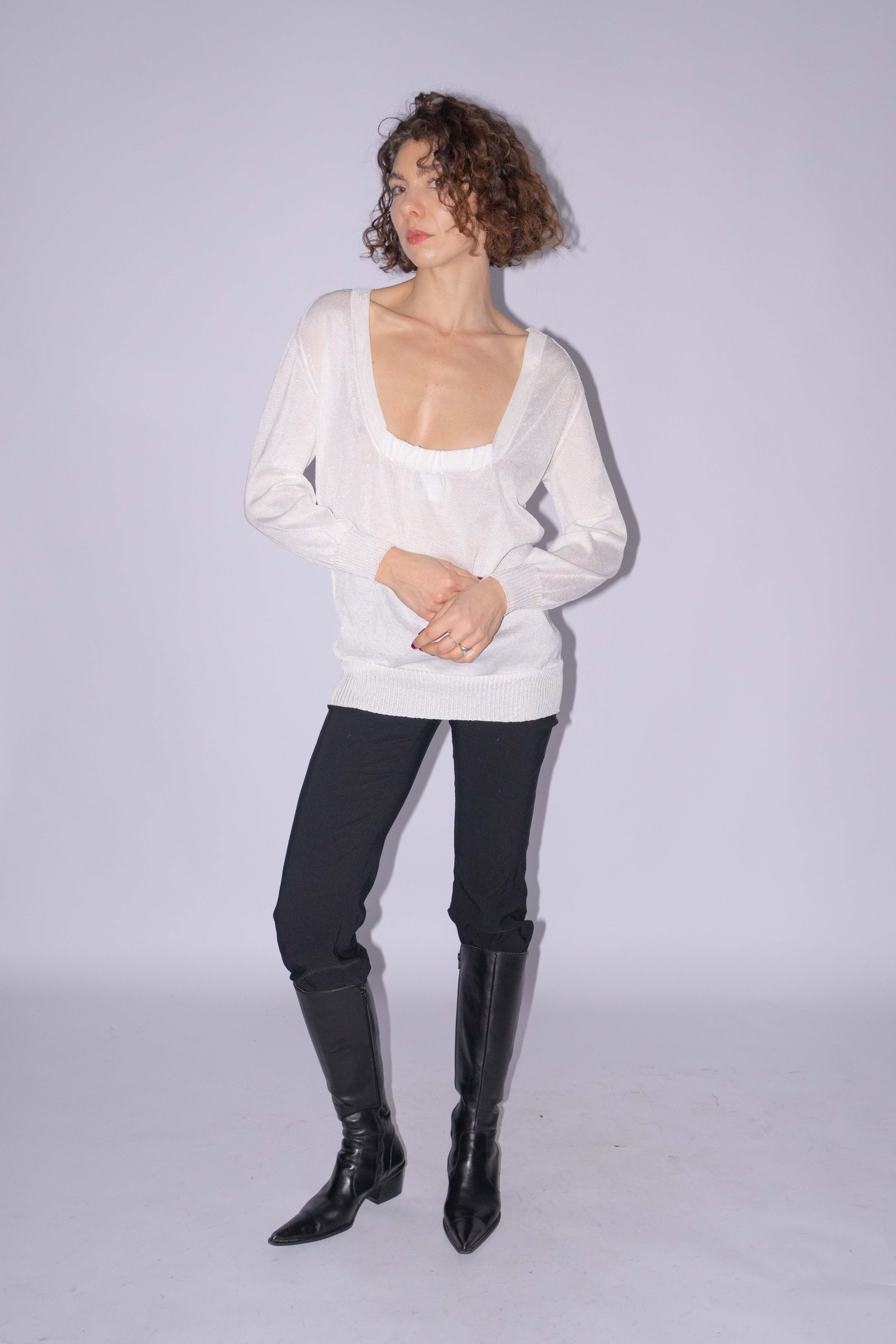 Dries Van Noten Vintage Open Back Top Size S/M