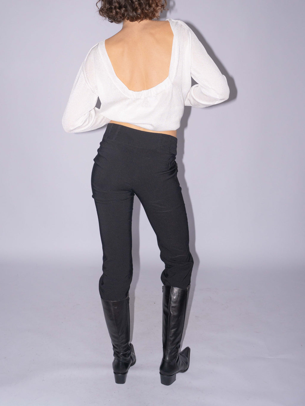 Black Bootcut Pantalon Size S