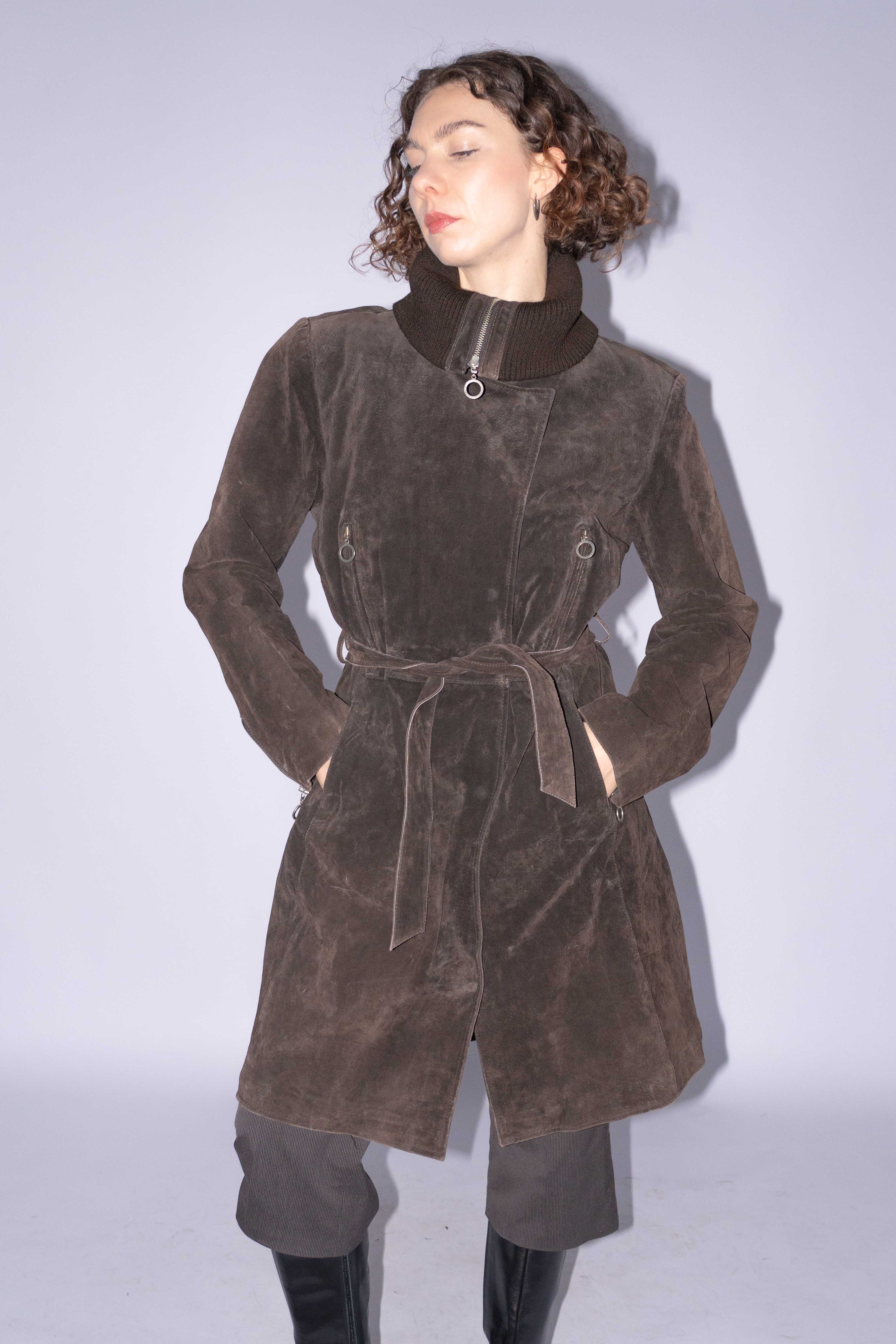 Brown Suede Jacket Size XL