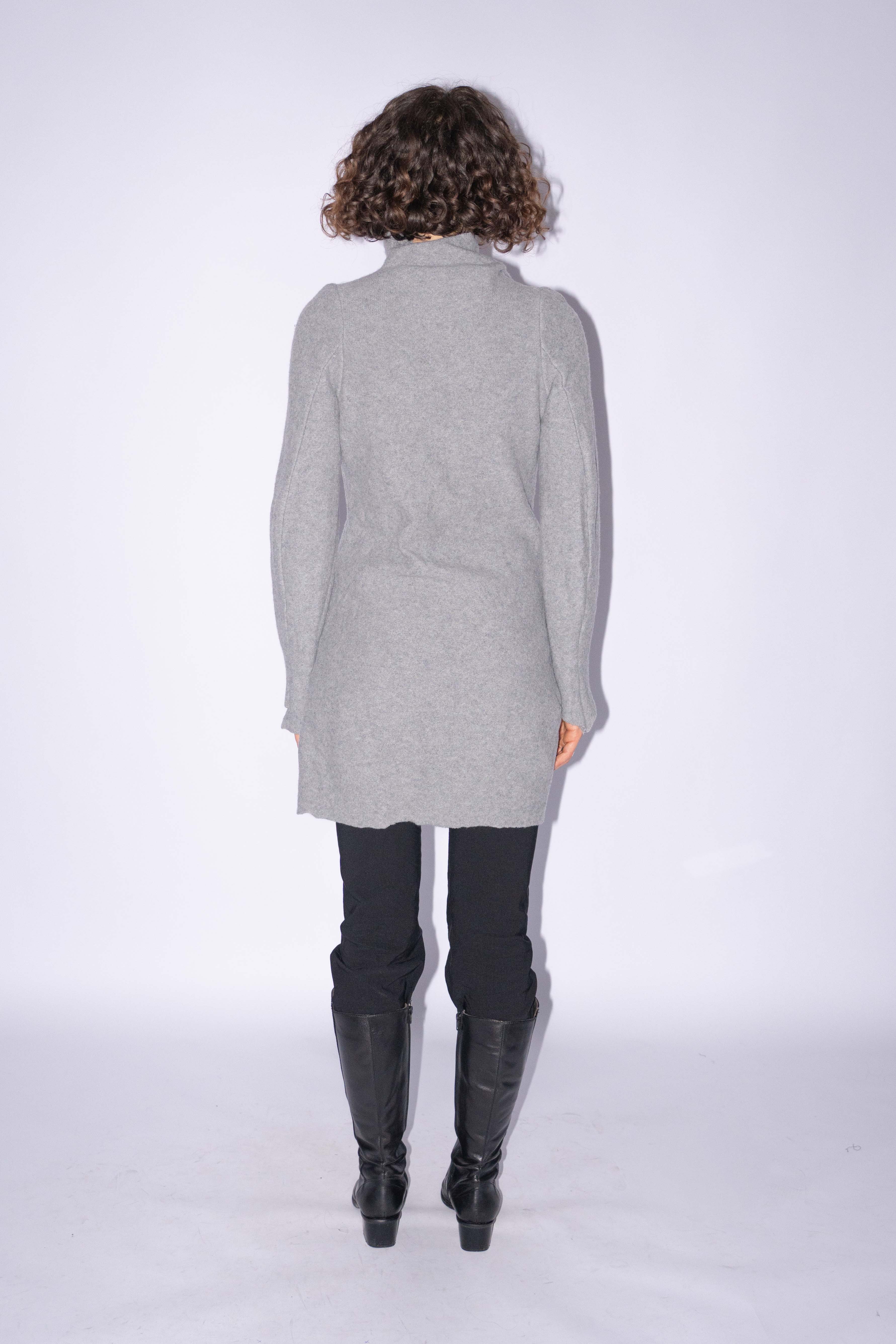 Maison Margiela Vintage Grey Destructed Knit Dress Size S/M