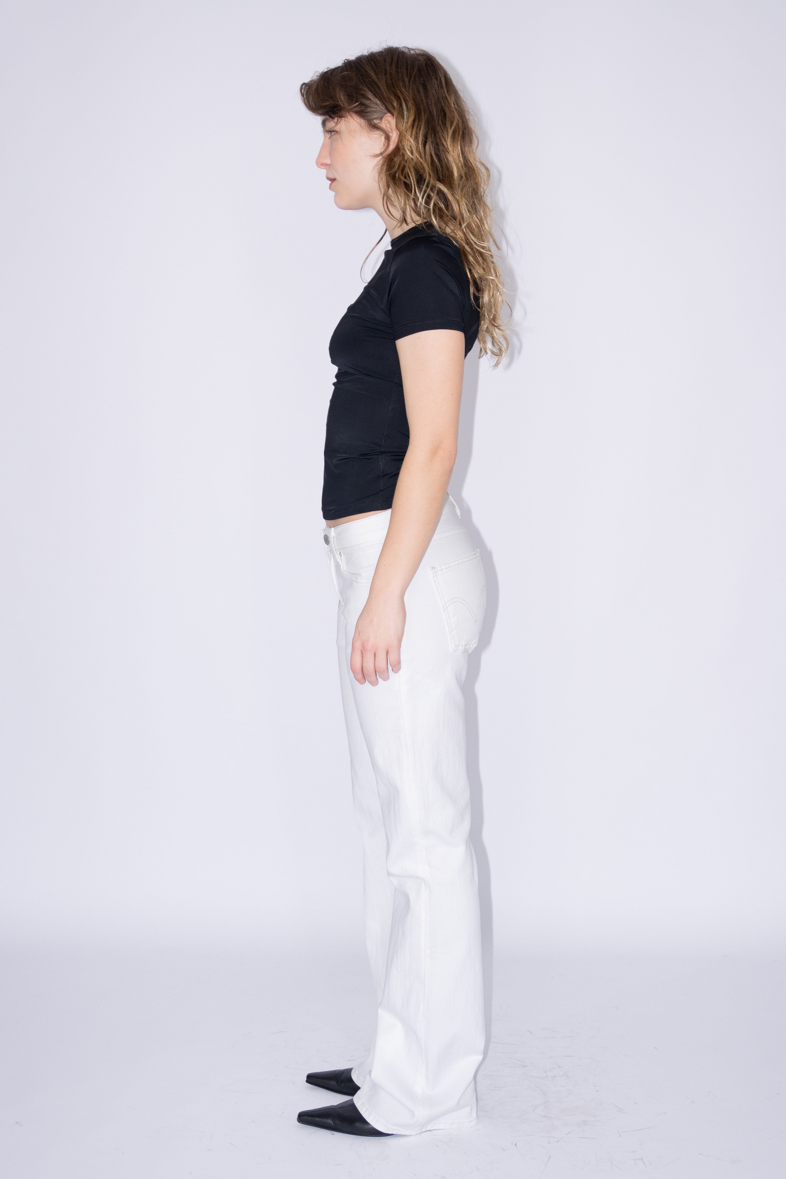 White Bootcut Jeans Levi's