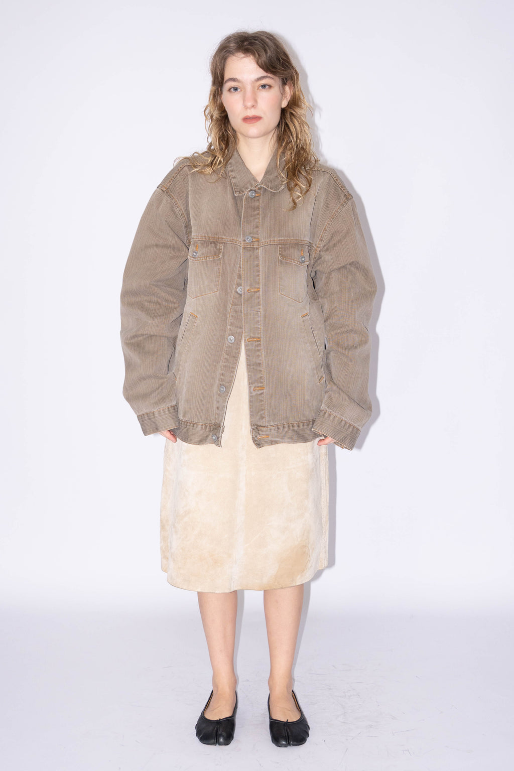 Light Brown Denim Jacket - XL