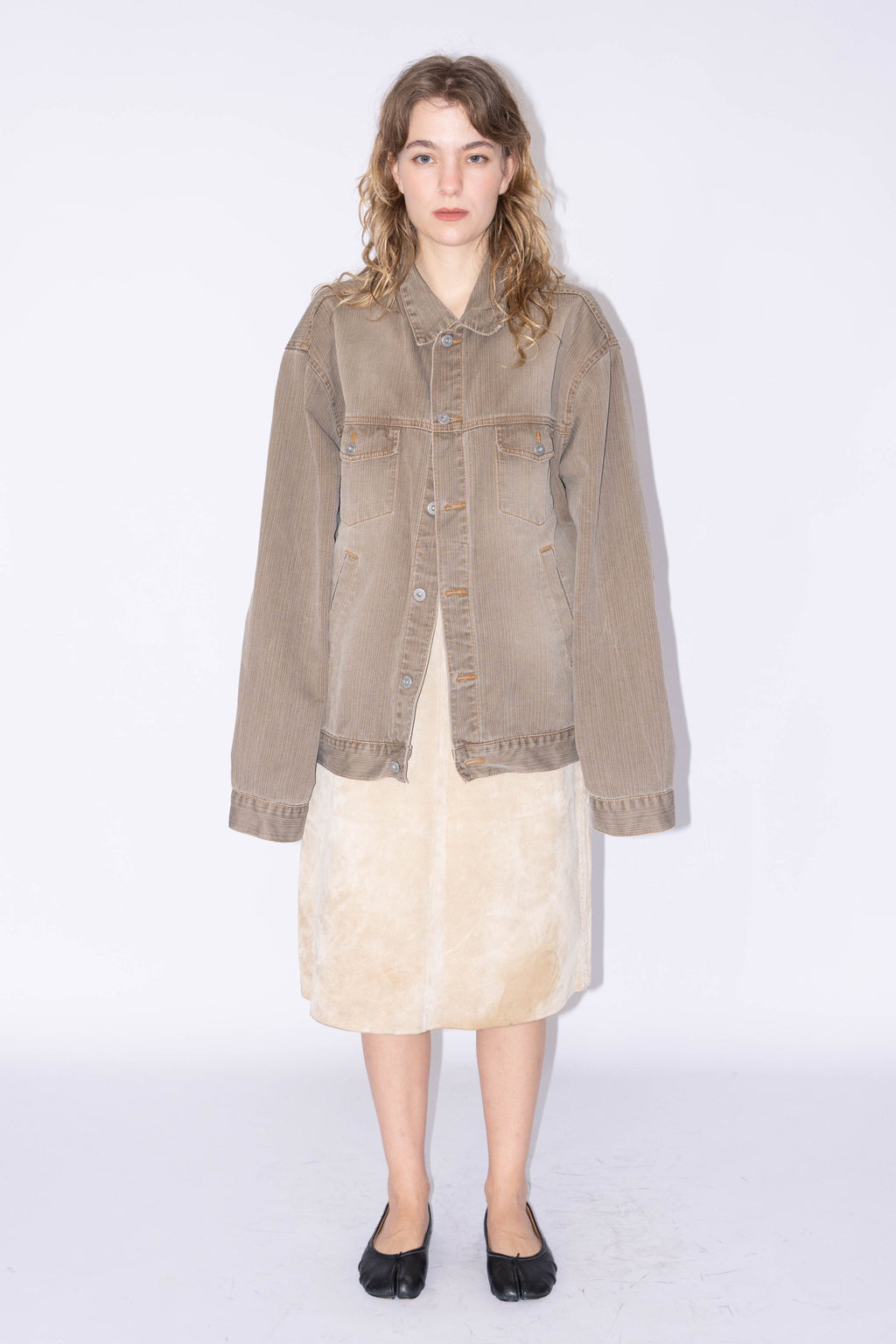 Light Brown Denim Jacket - XL