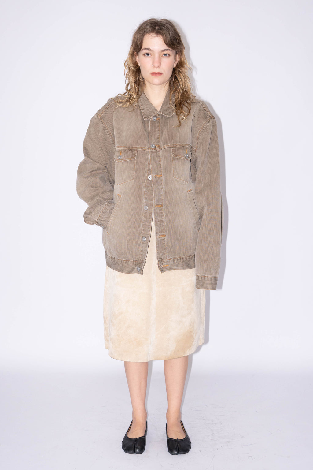 Light Brown Denim Jacket - XL