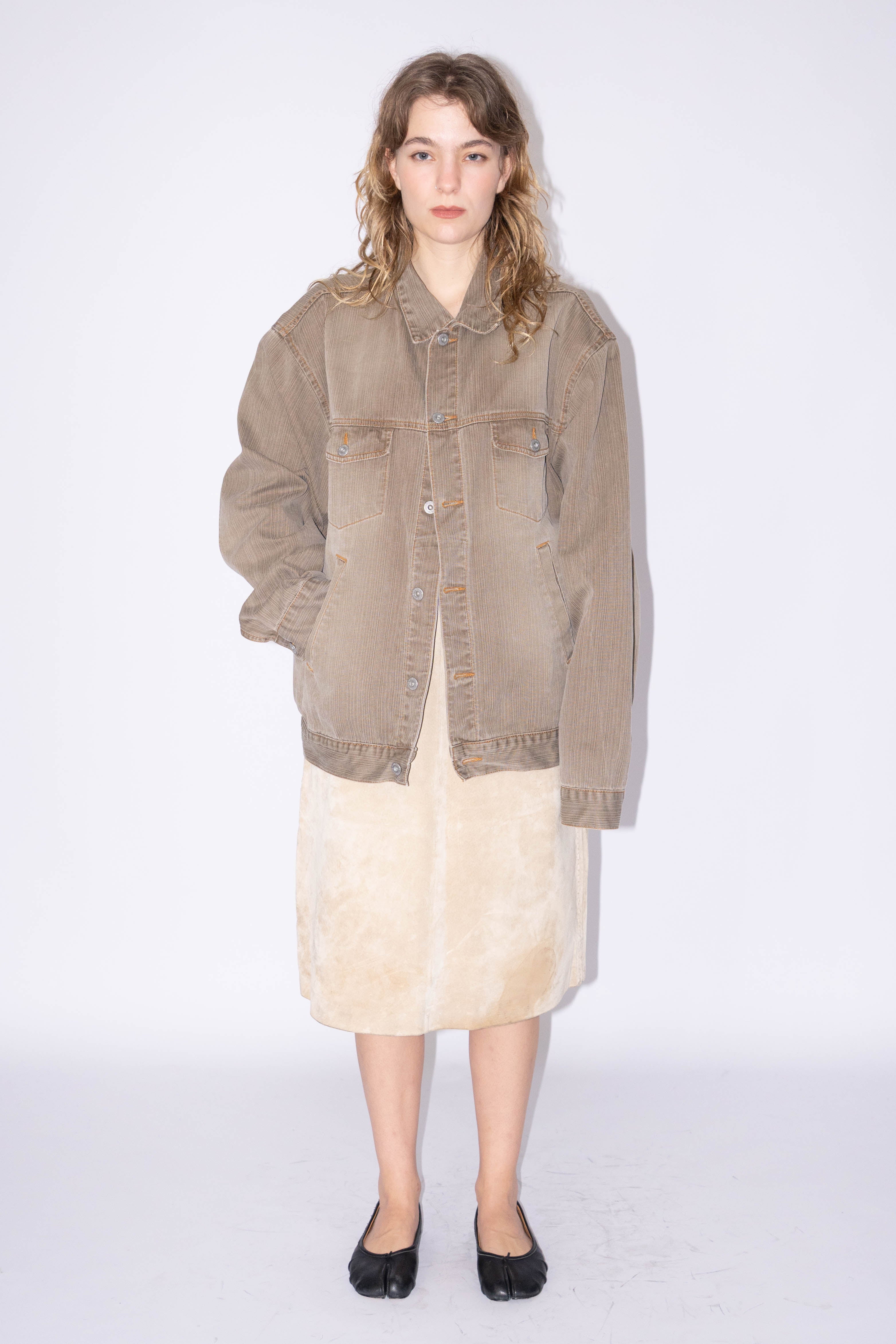 Light Brown Denim Jacket - XL
