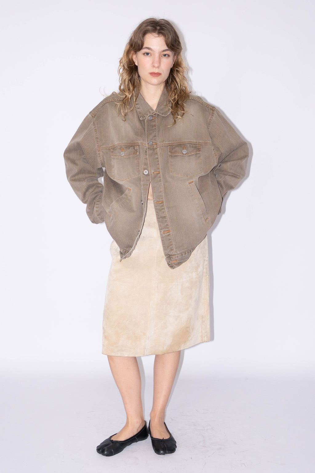 Light Brown Denim Jacket - XL