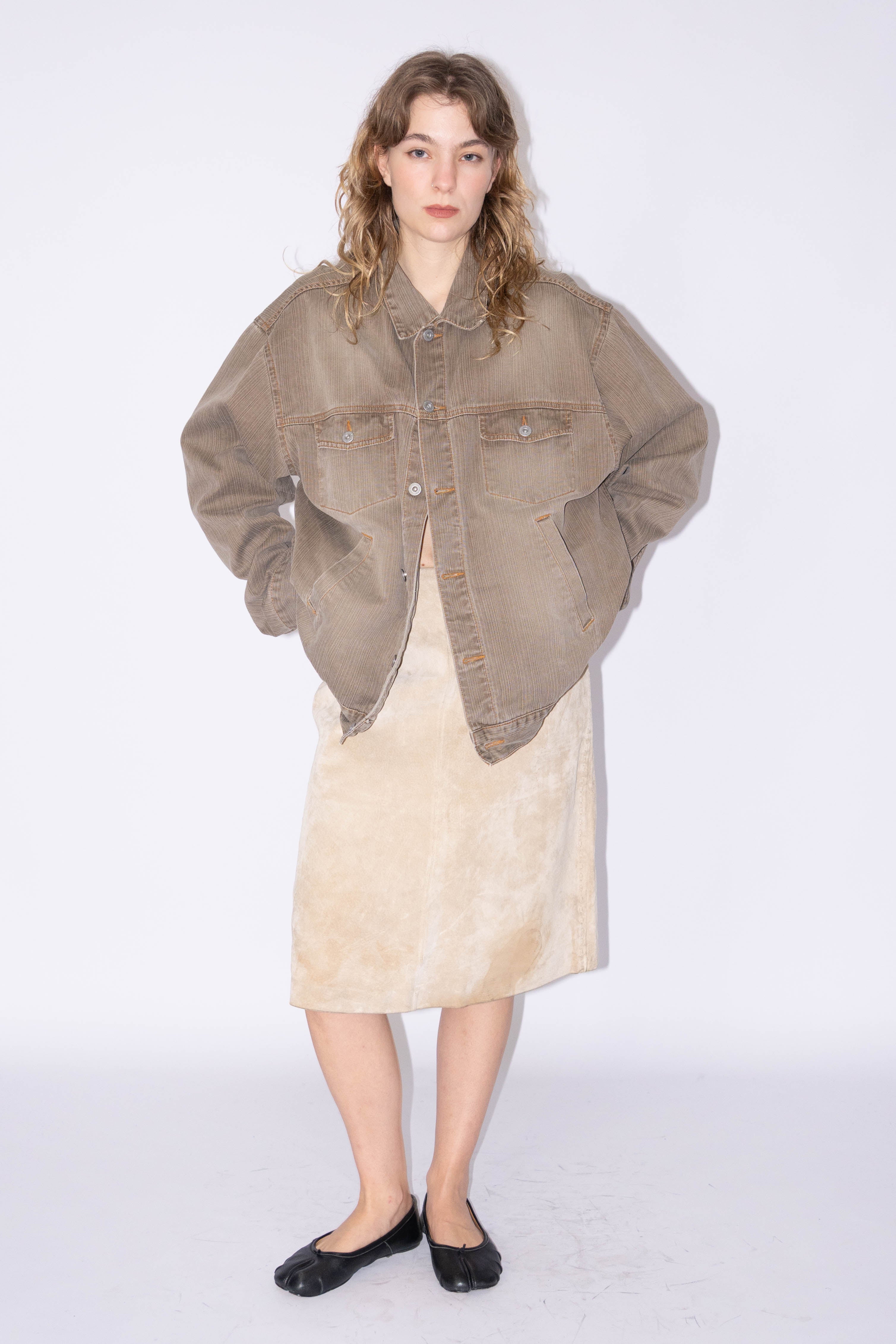 Light Brown Denim Jacket - XL