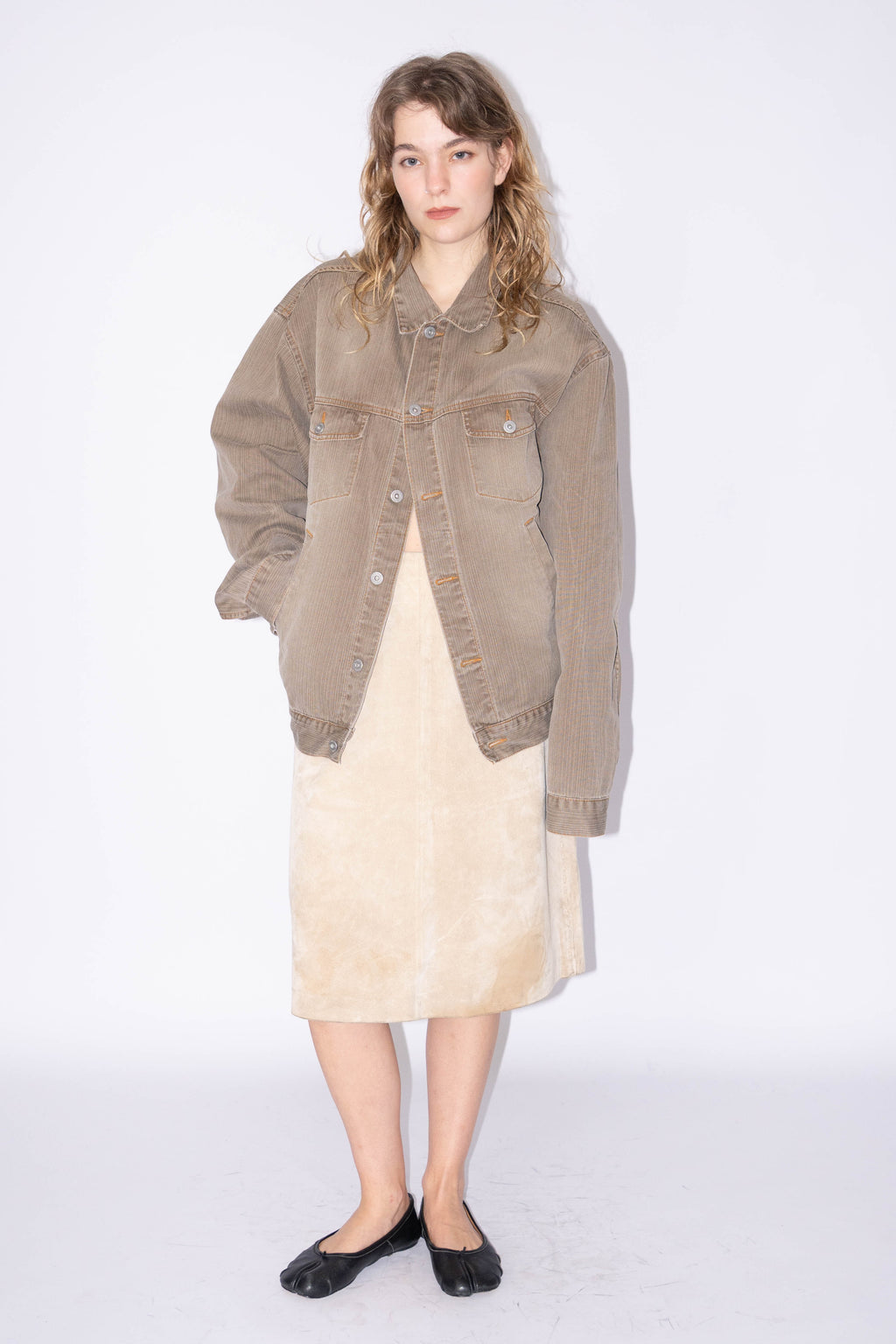 Light Brown Denim Jacket - XL