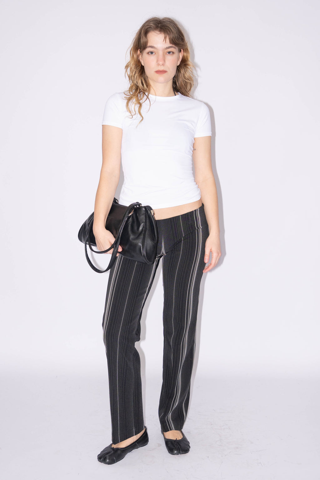 Low Waisted Striped Pants - Size S