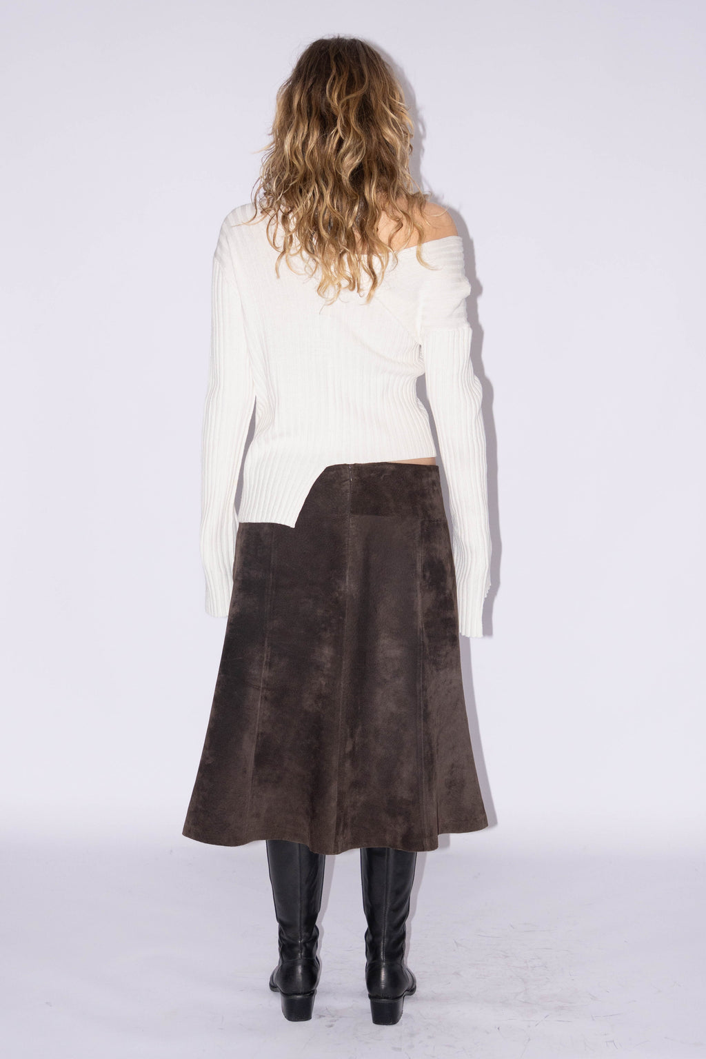 Helmut Lang Knit Jumper Destructed/Asymmetric - Size S