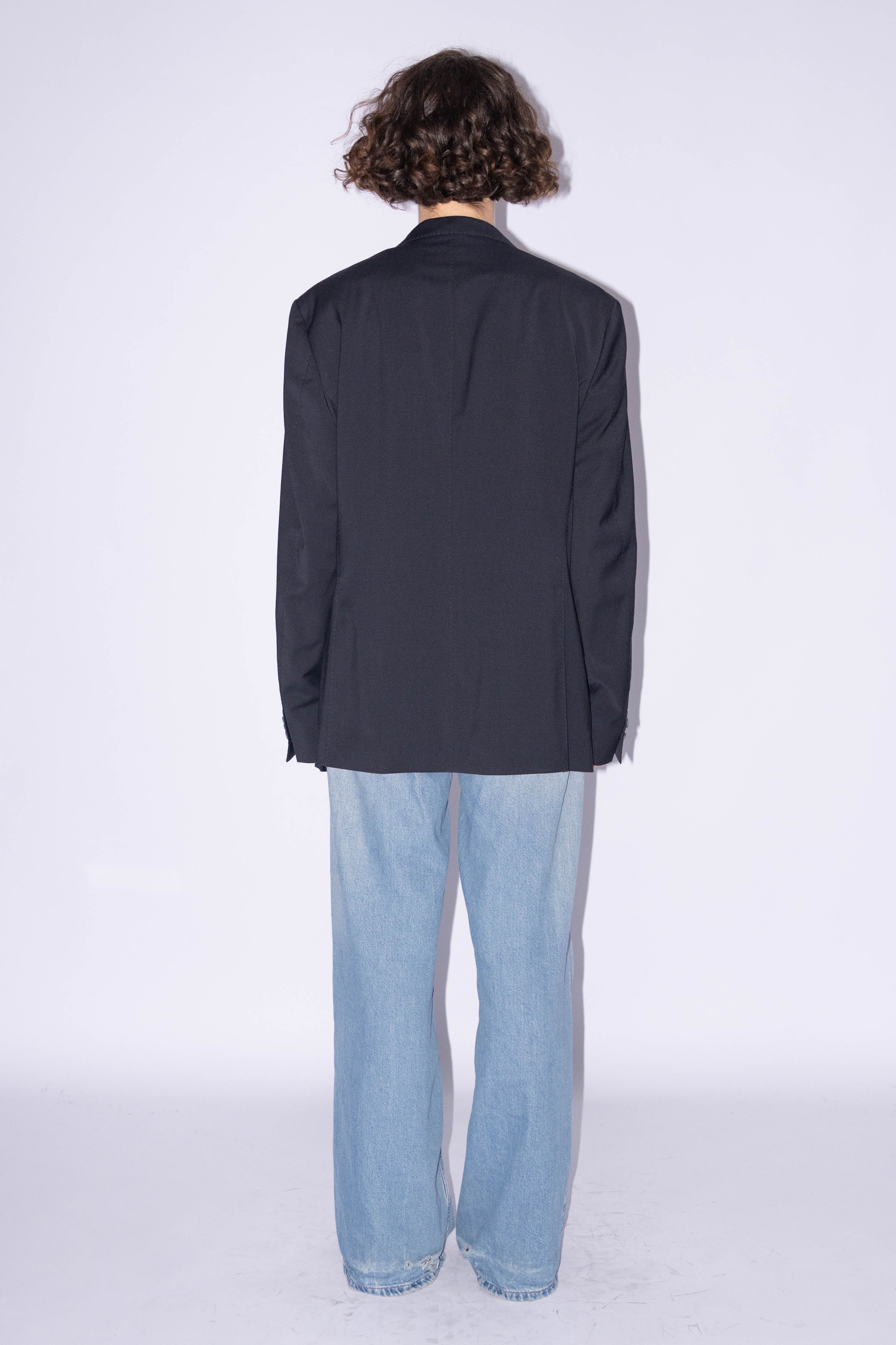 Dark Blue Blazer Wool