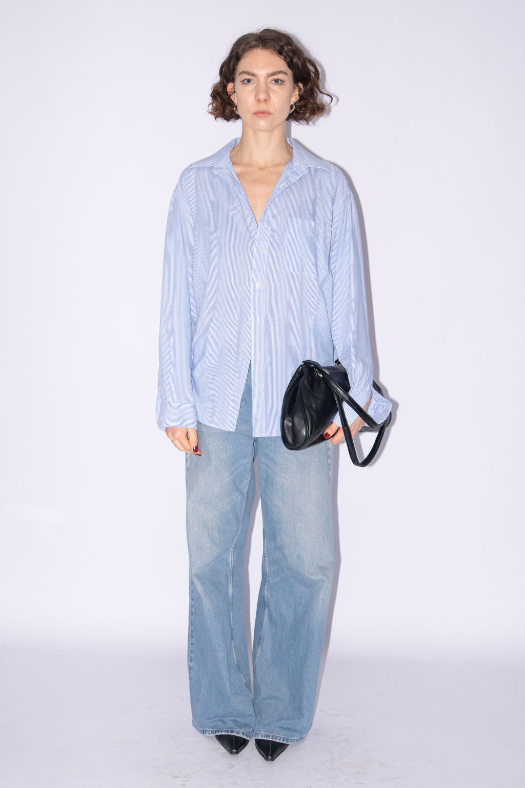 Blue Striped Blouse Light - Size XL