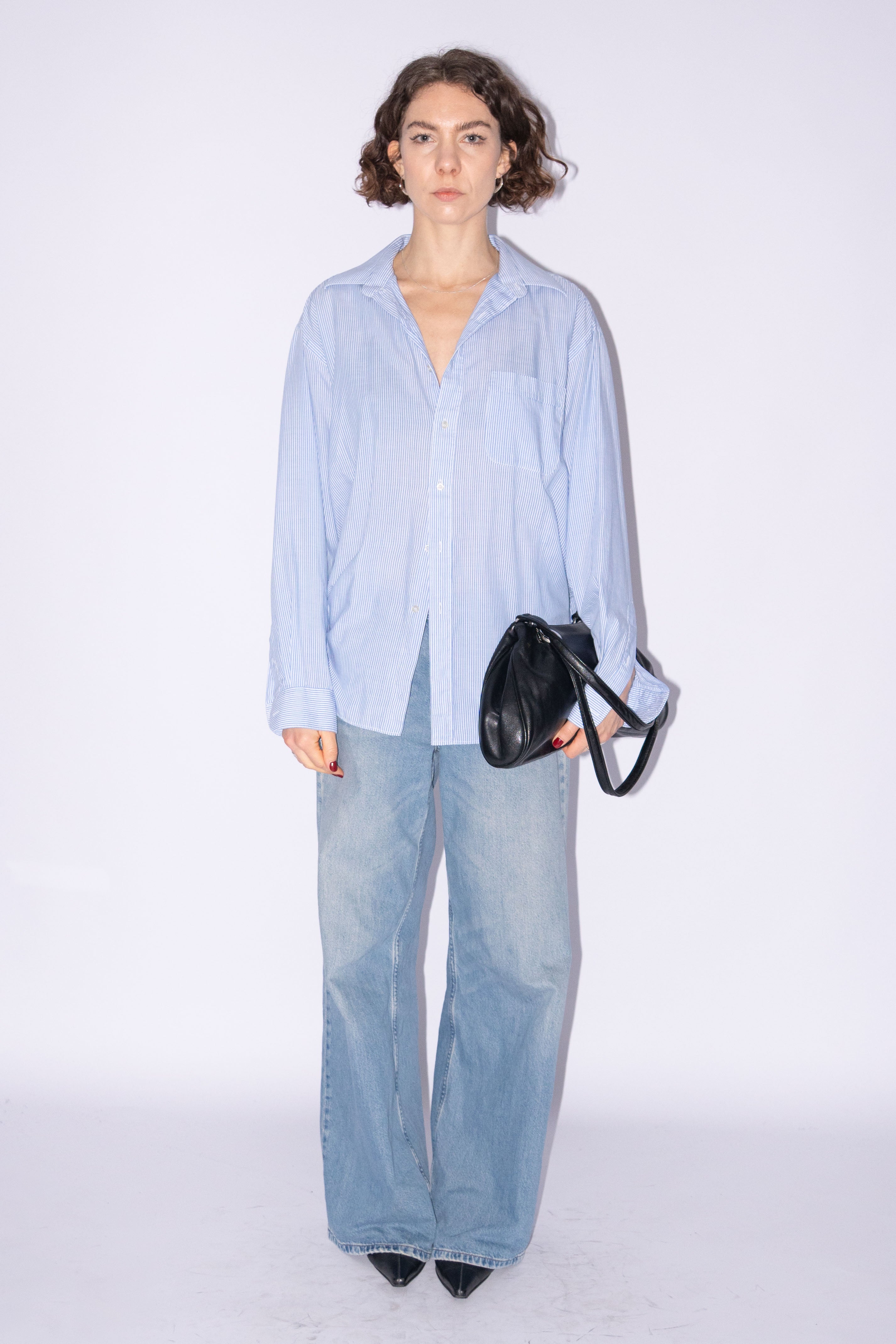 Blue Striped Blouse Light