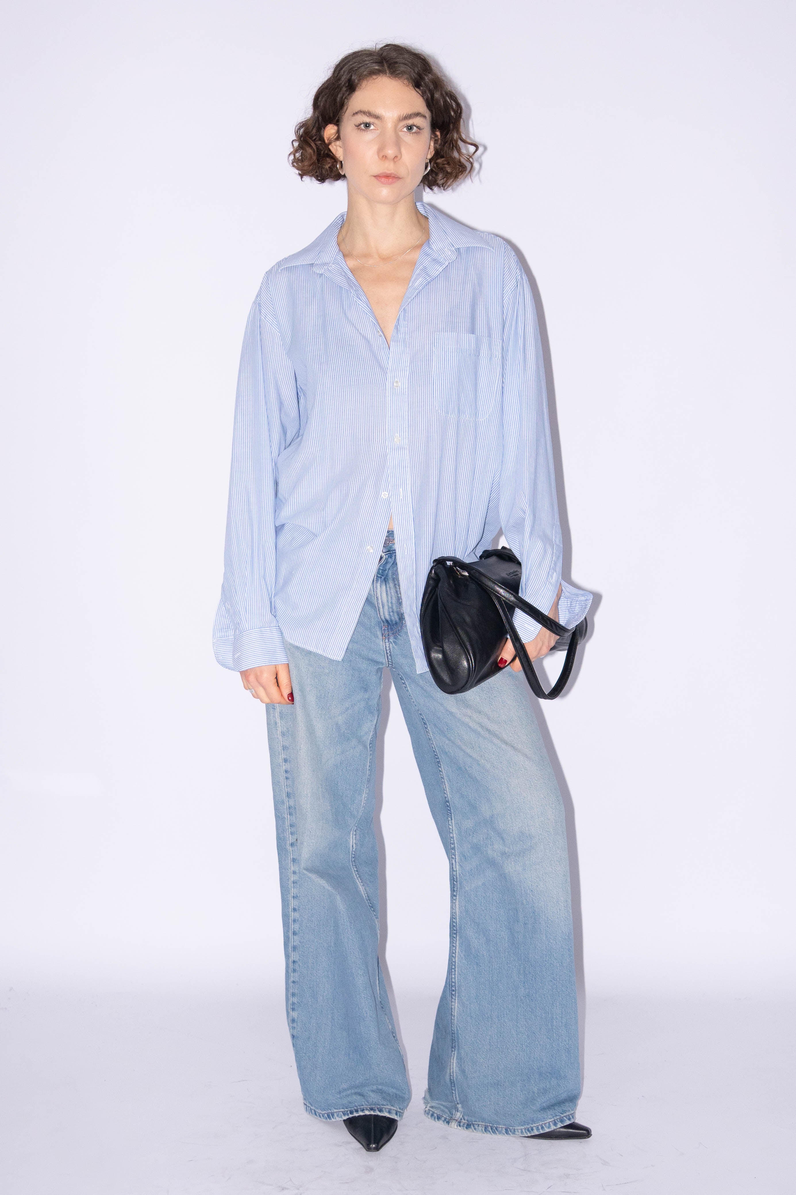 Blue Striped Blouse Light