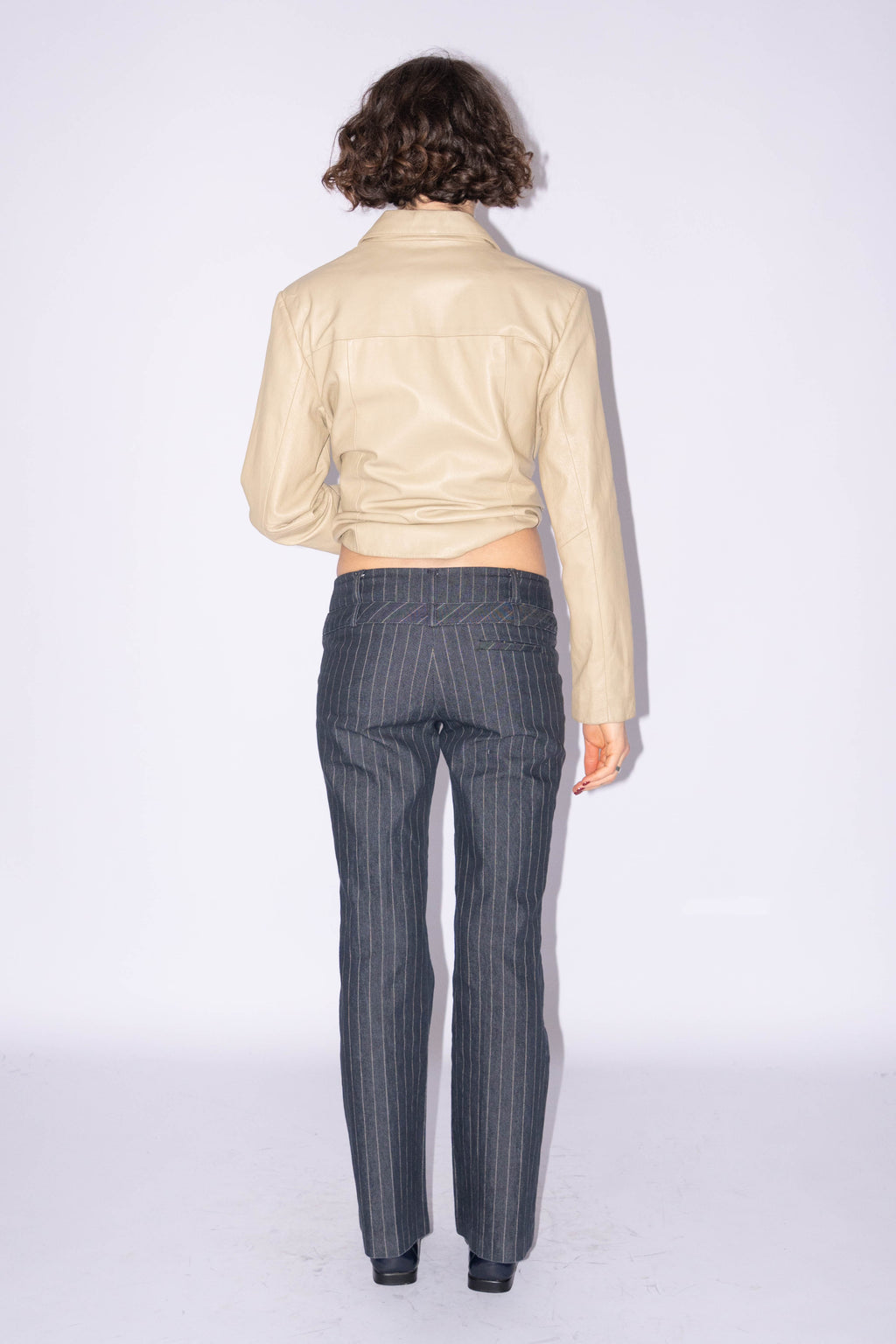 Pinstripe Pants Denim - Size S