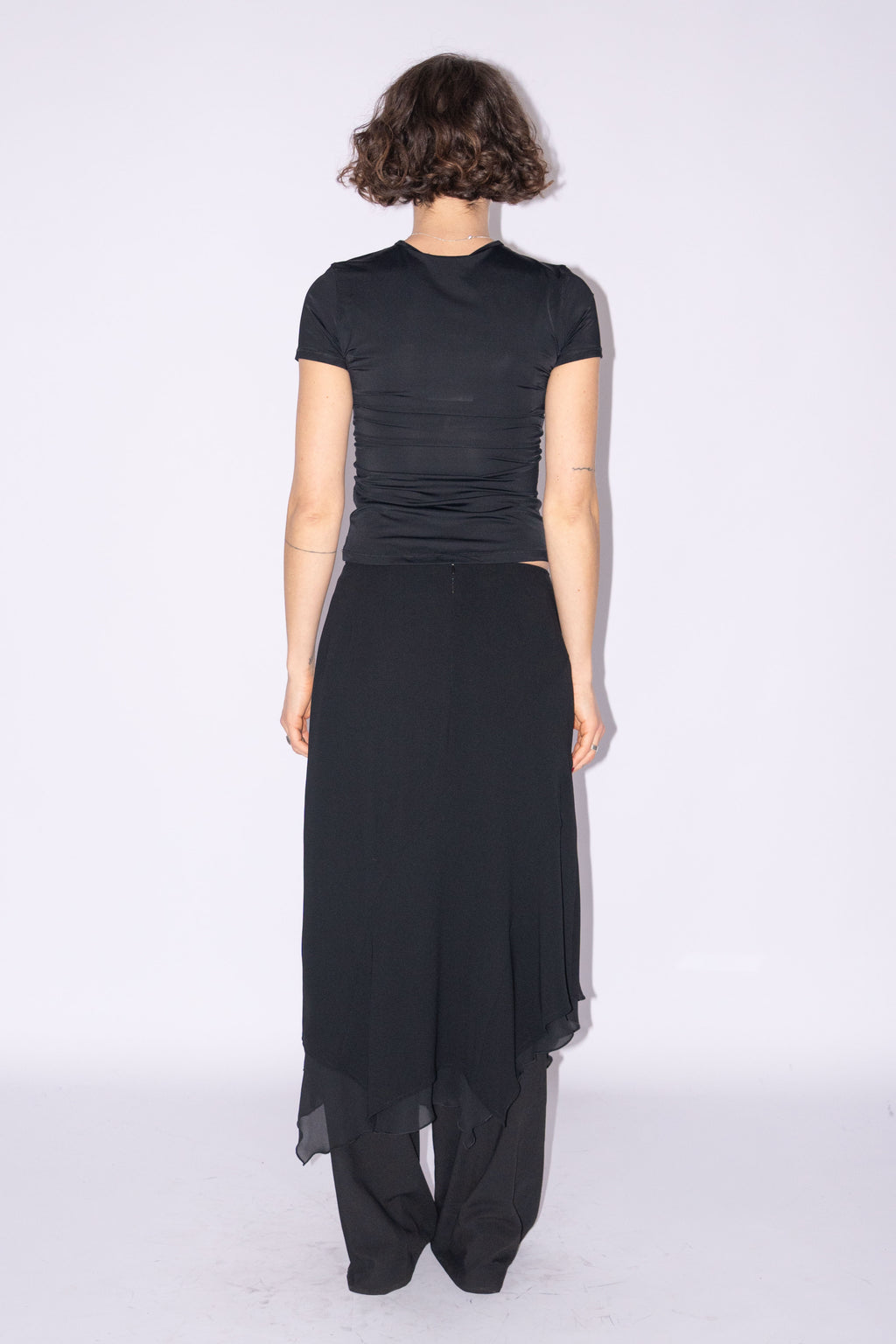 Black Flowy Skirt - Size M