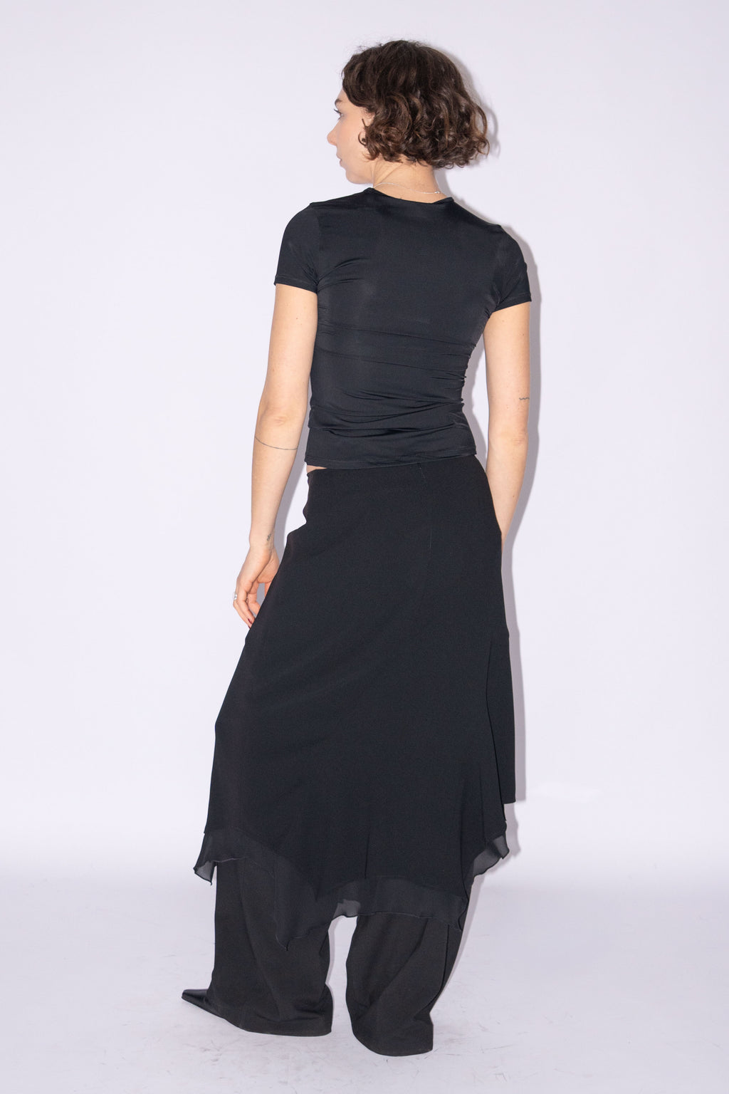 Black Flowy Skirt - Size M