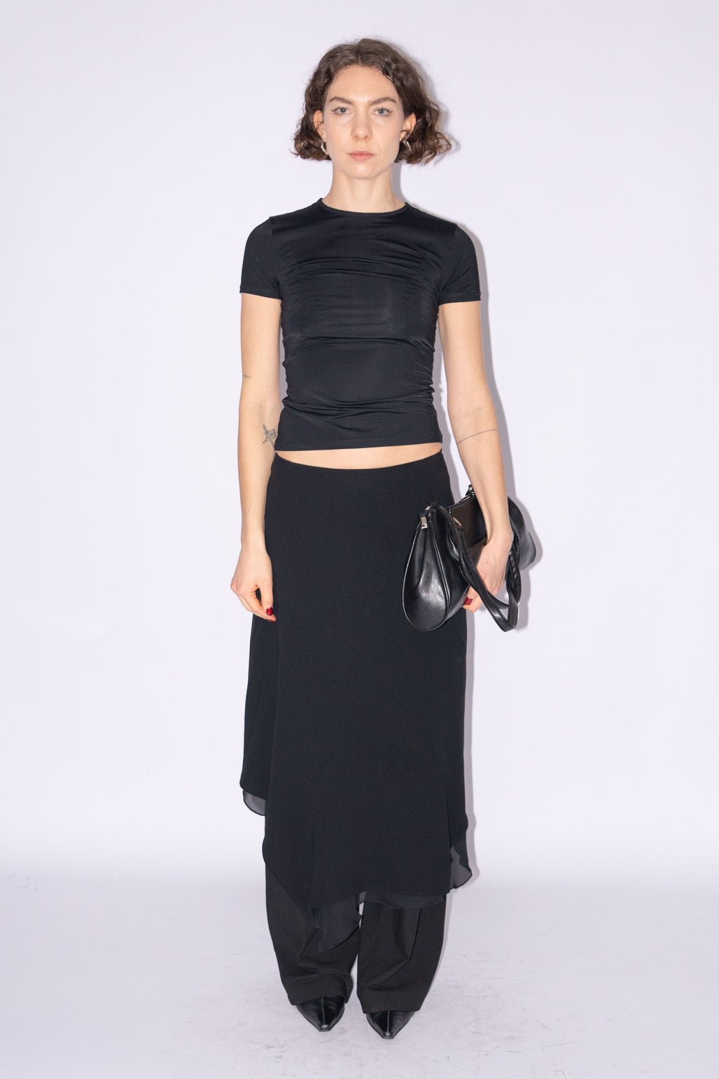 Black Flowy Skirt - Size M
