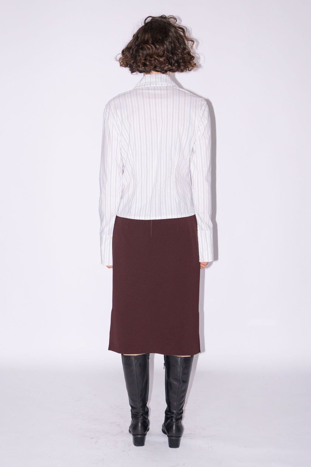 Striped Shirt Off white Pinstripe - Size M