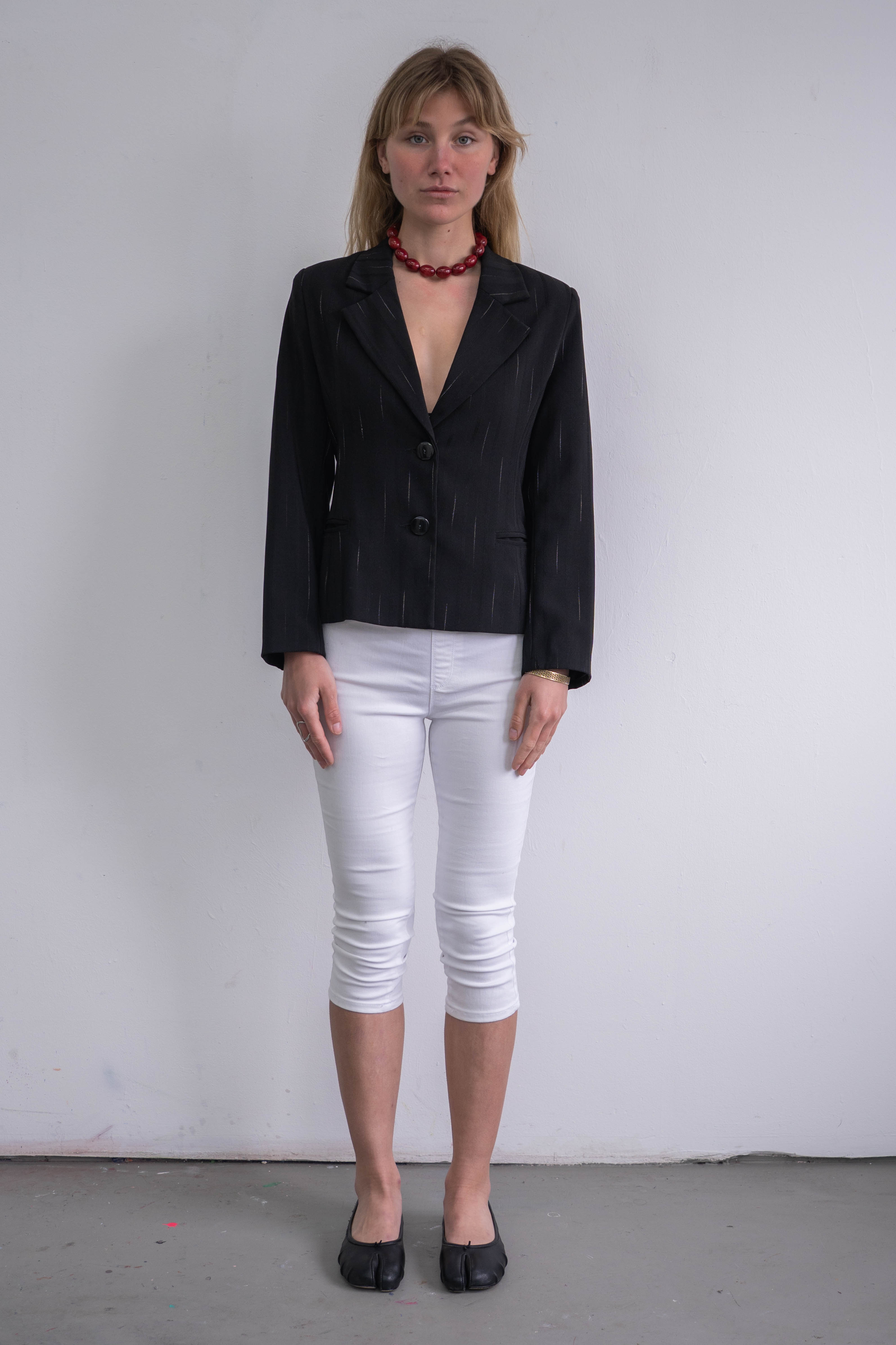 Short Black Blazer - Size S/M