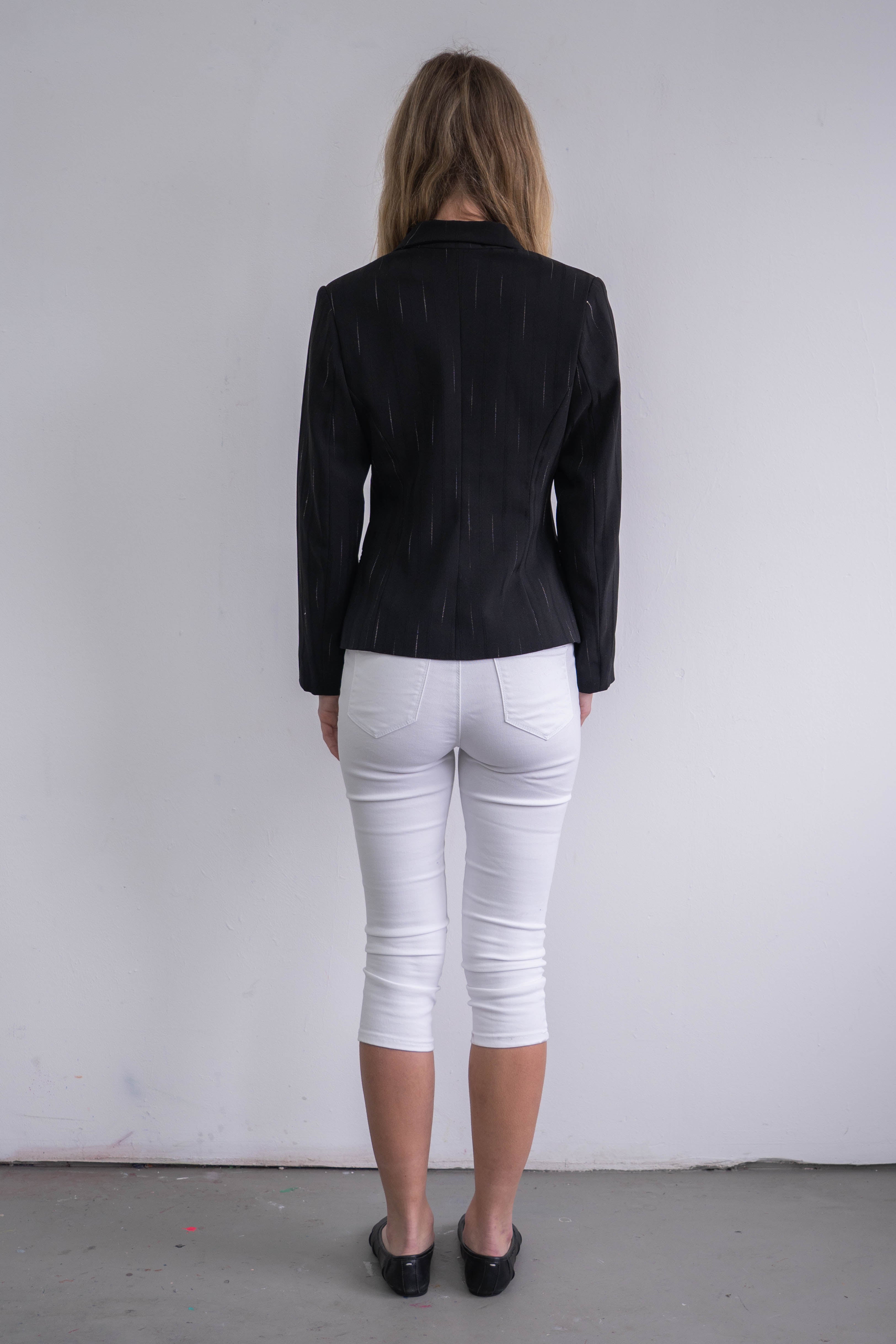 Short Black Blazer - Size S/M