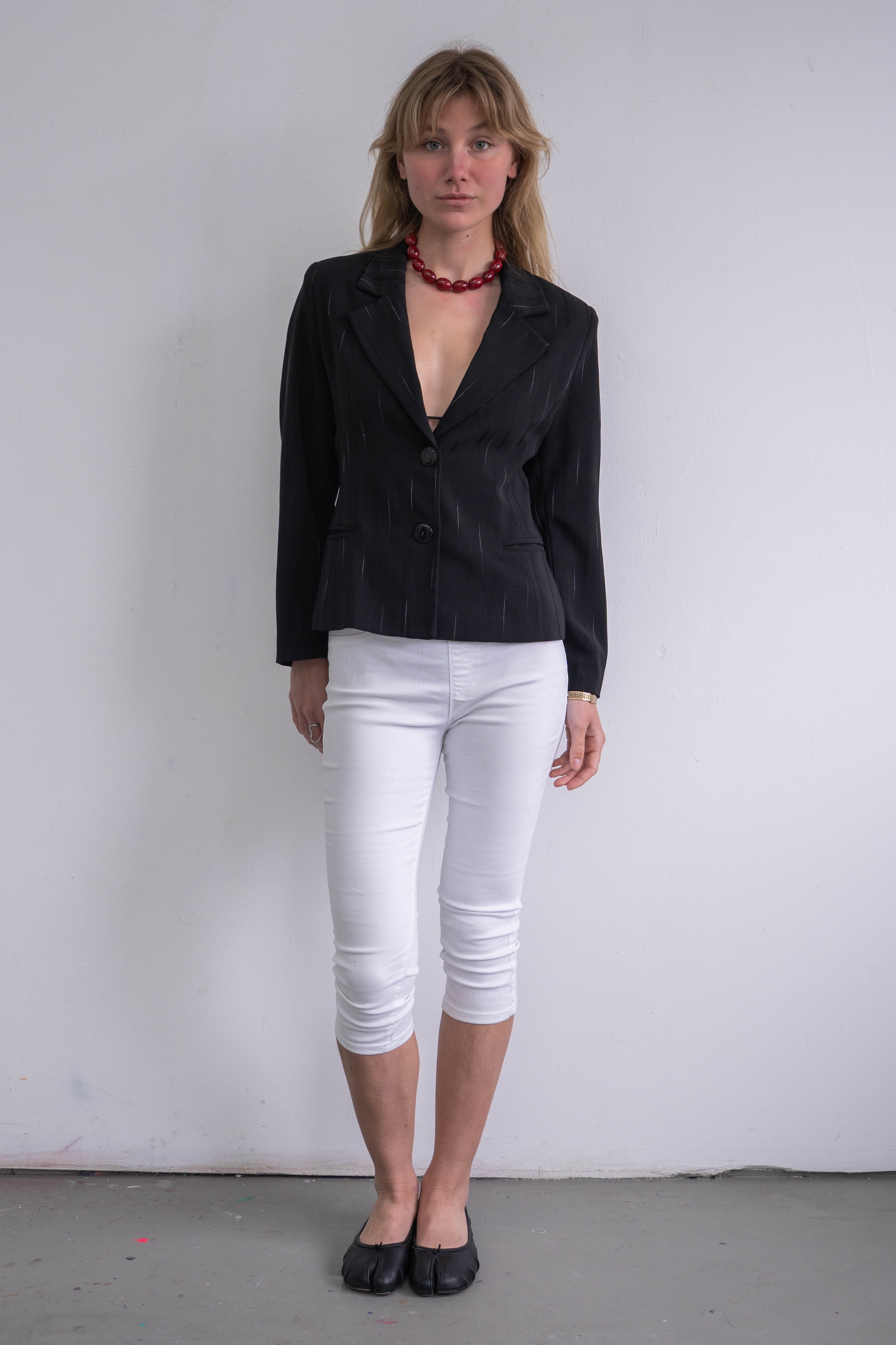 Short Black Blazer - Size S/M