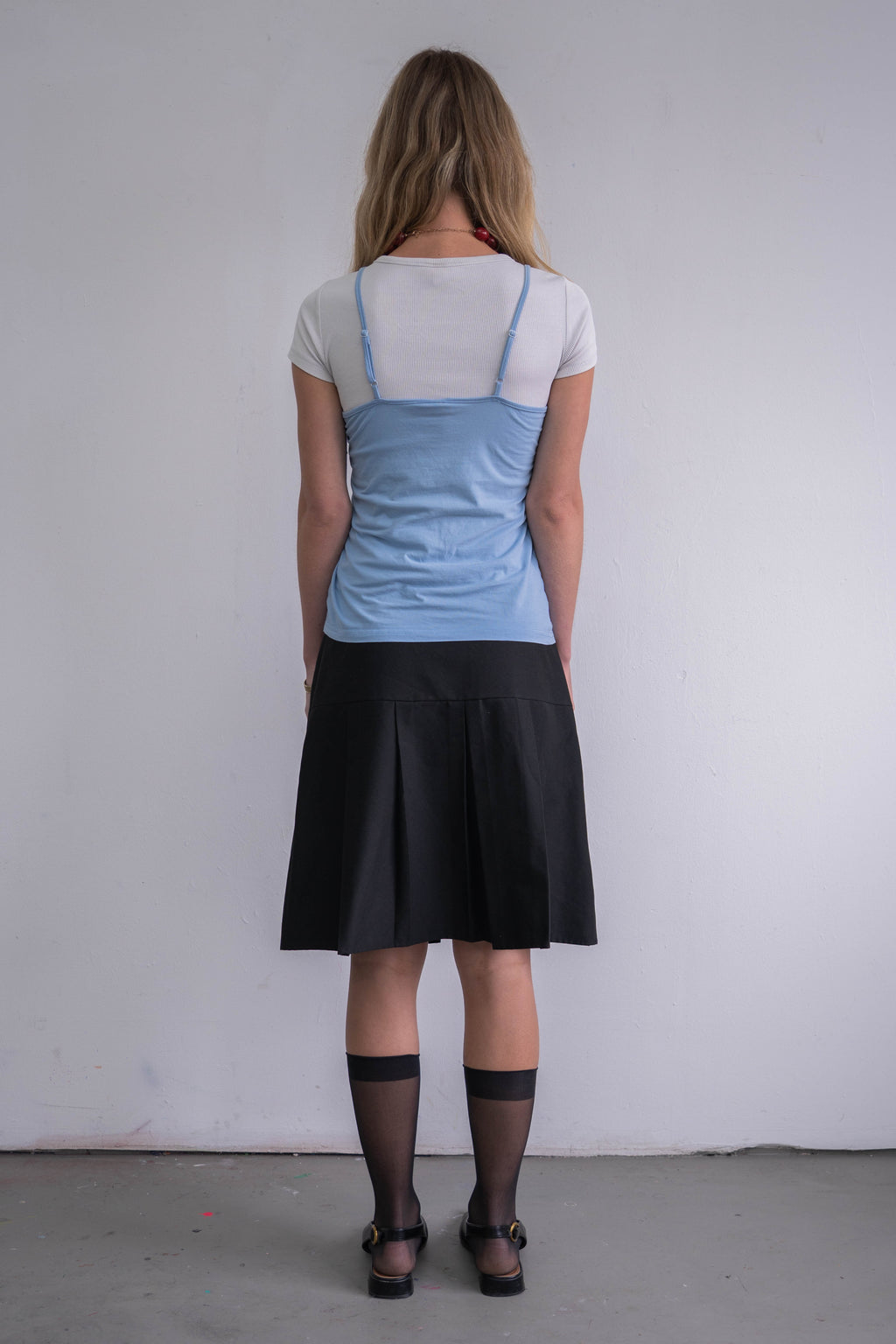 Black Pleated Skirt - Size M