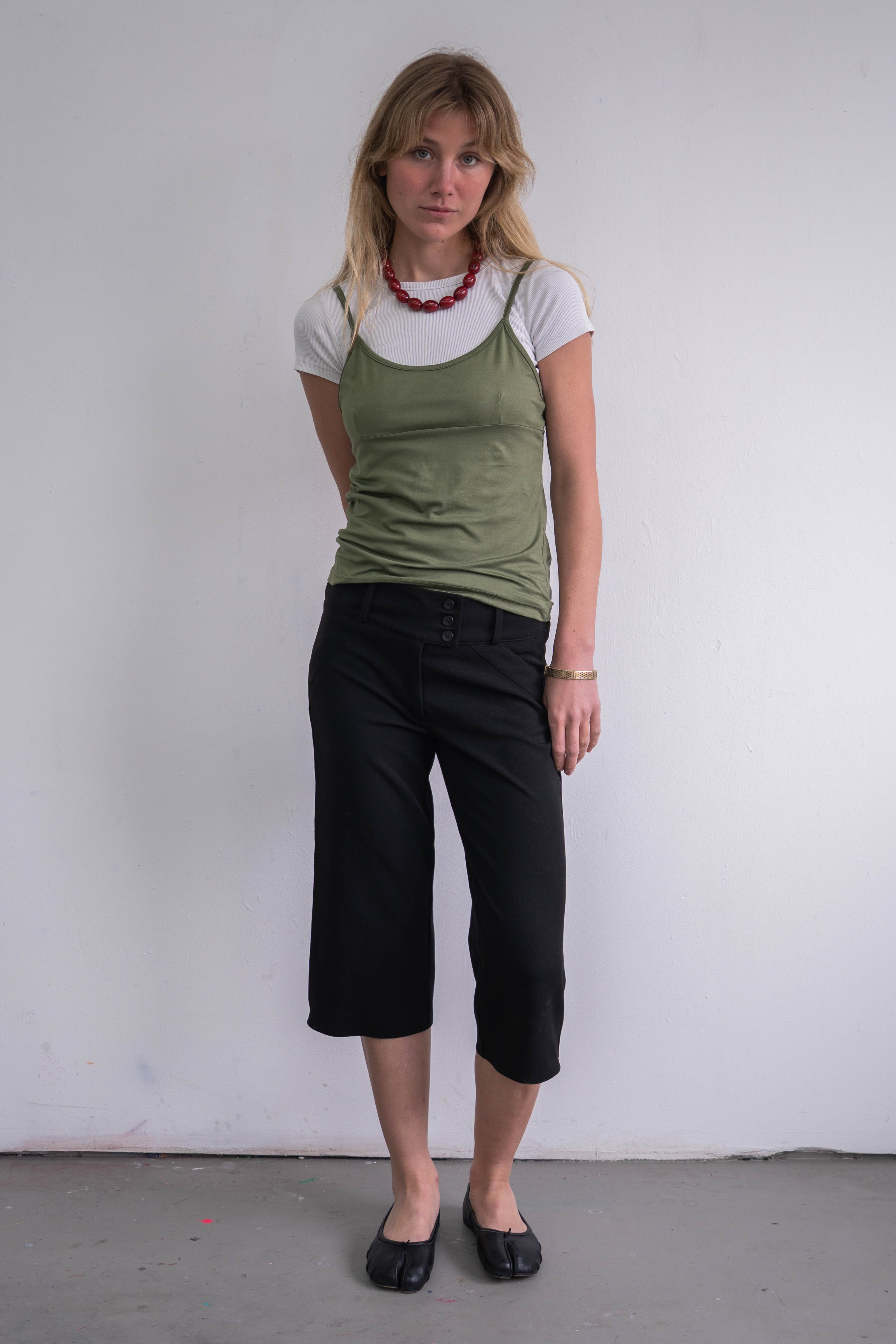Green Strap Top - Size L