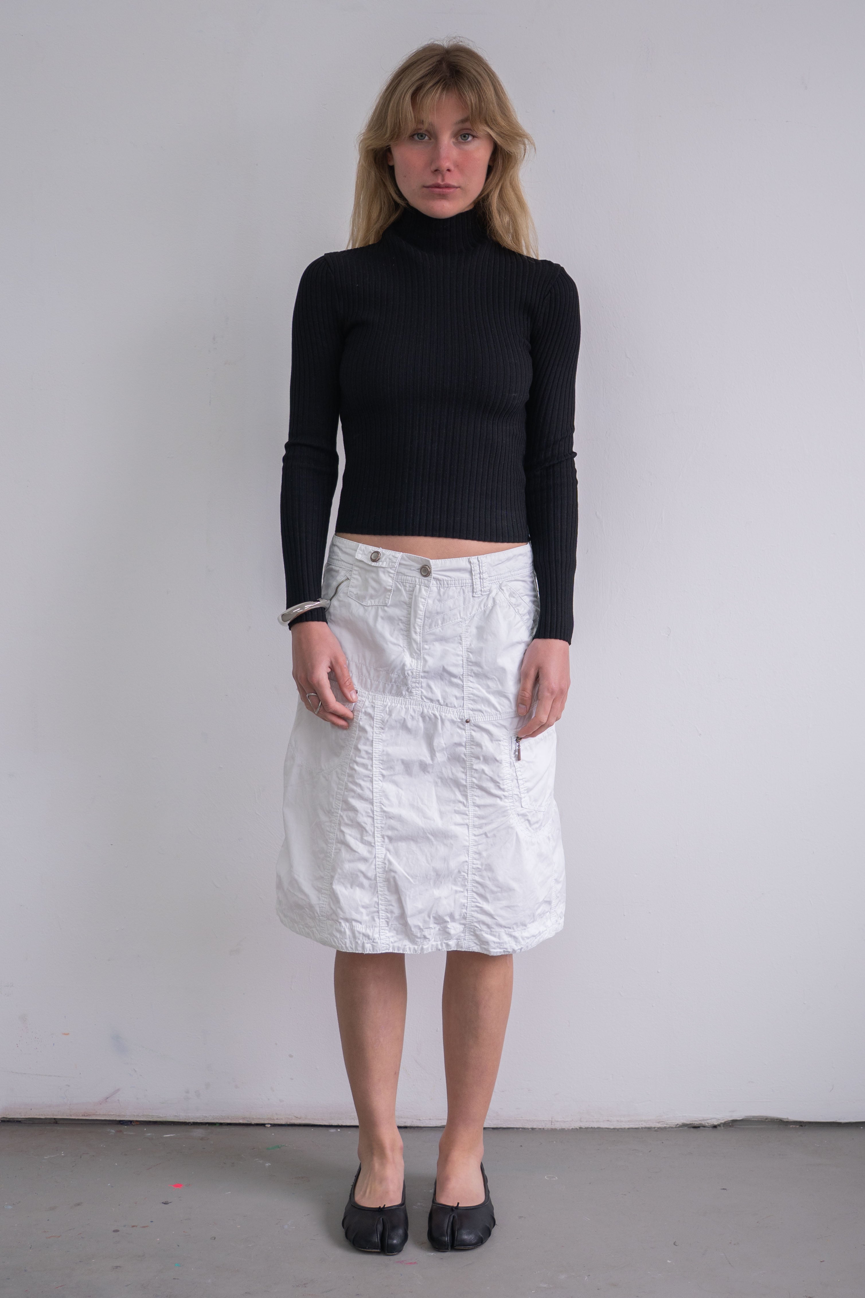 White Cargo Skirt - Size S/M