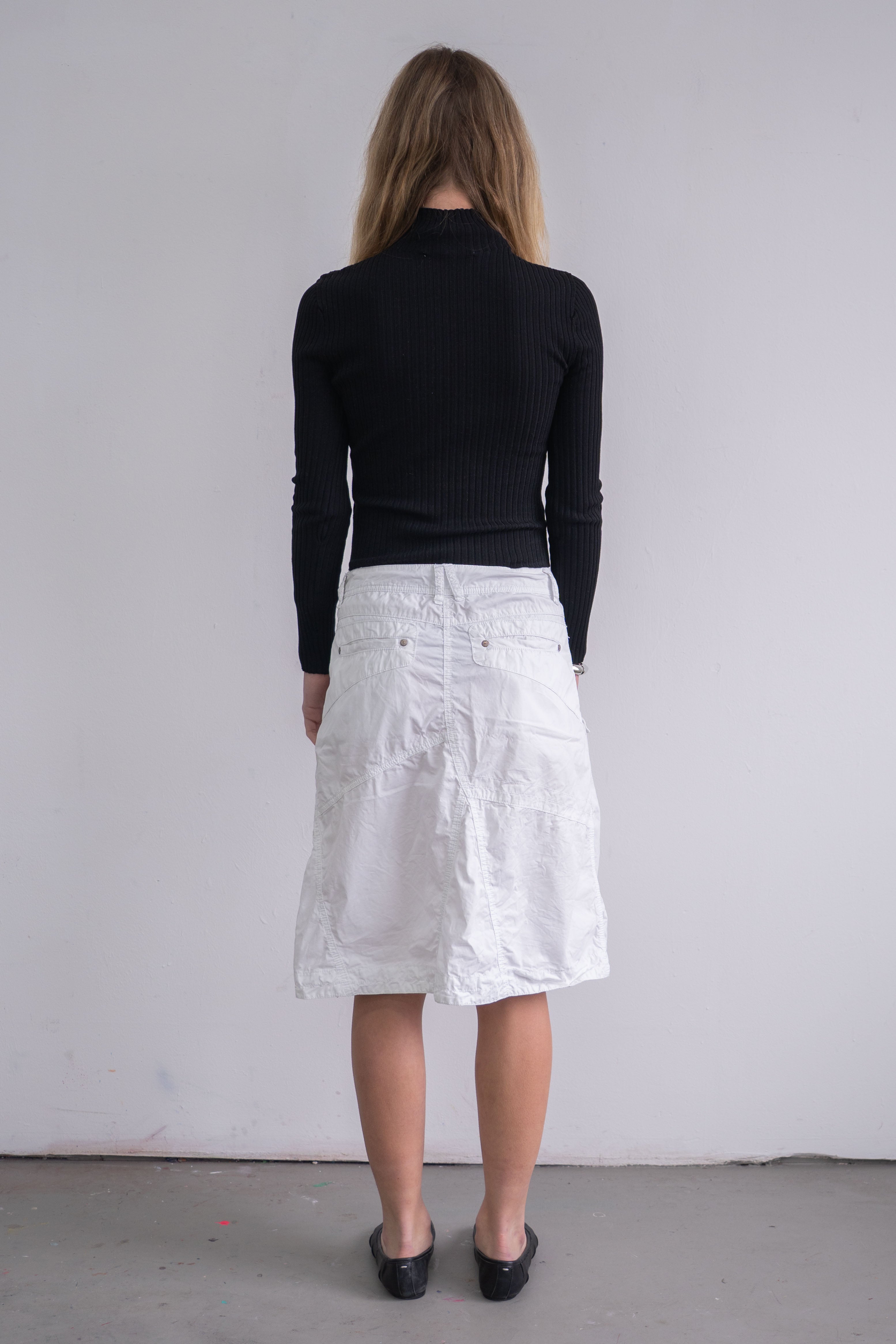 White Cargo Skirt - Size S/M