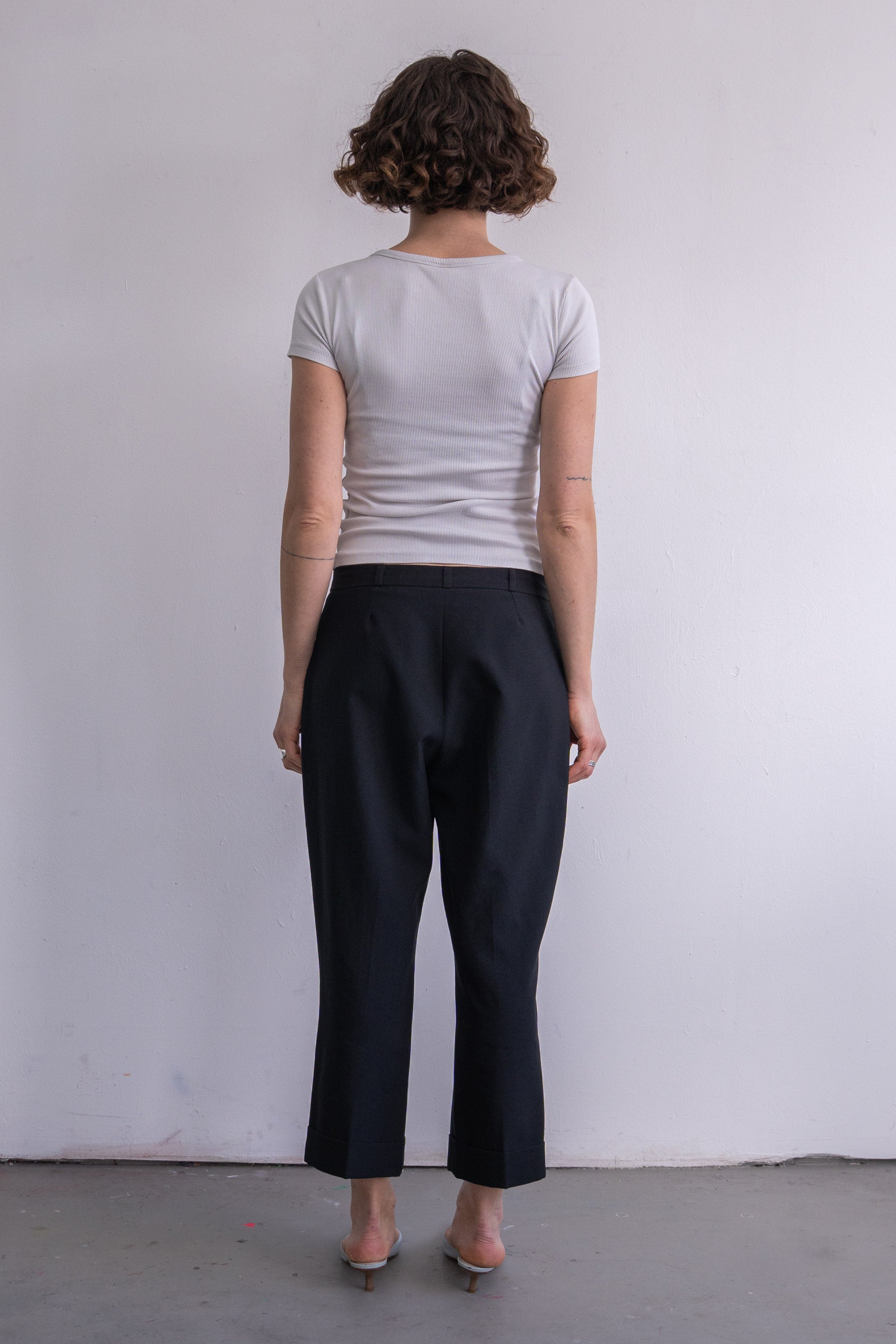 Black Pantalon Capri - Size M