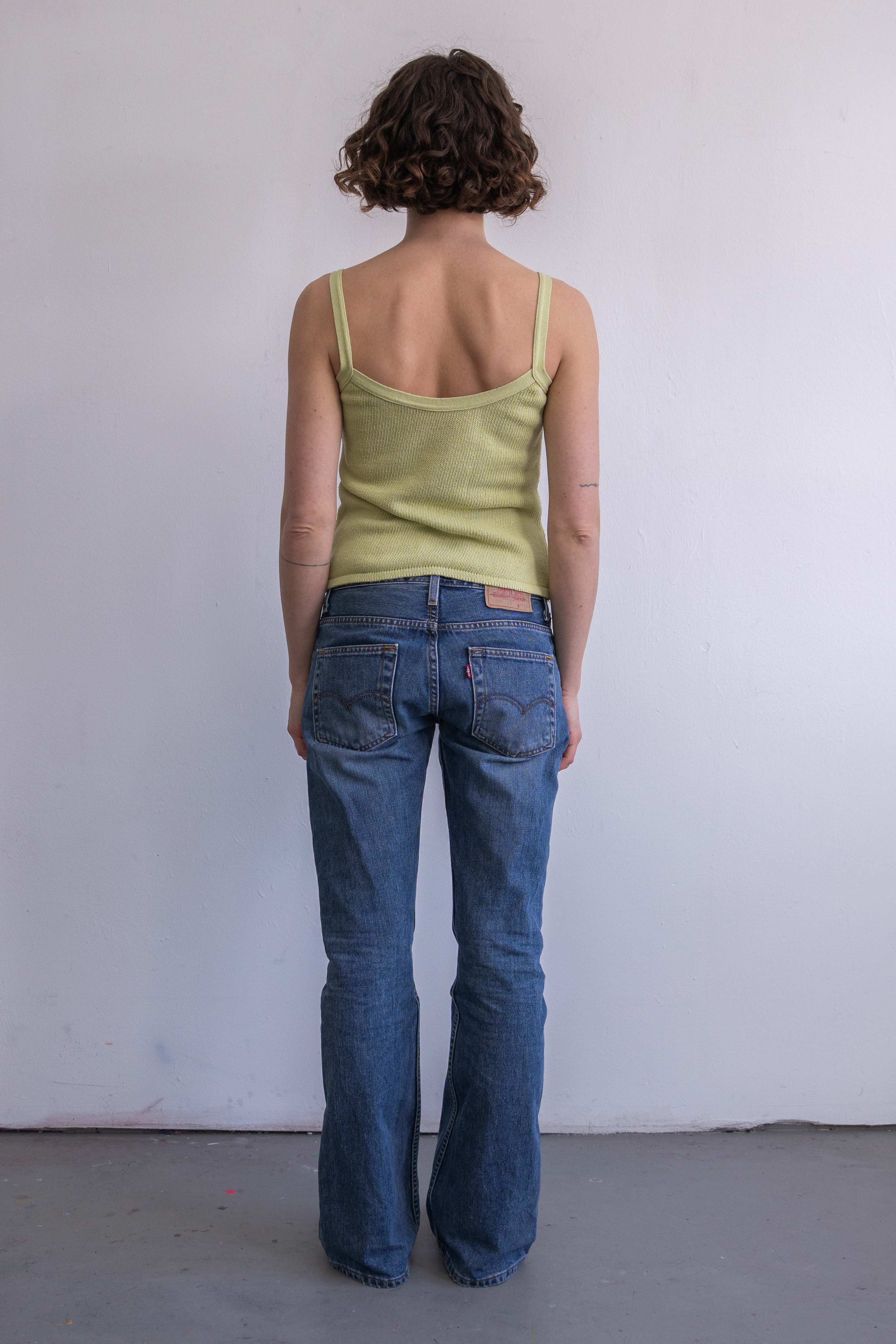 Green Knit Top- Size S