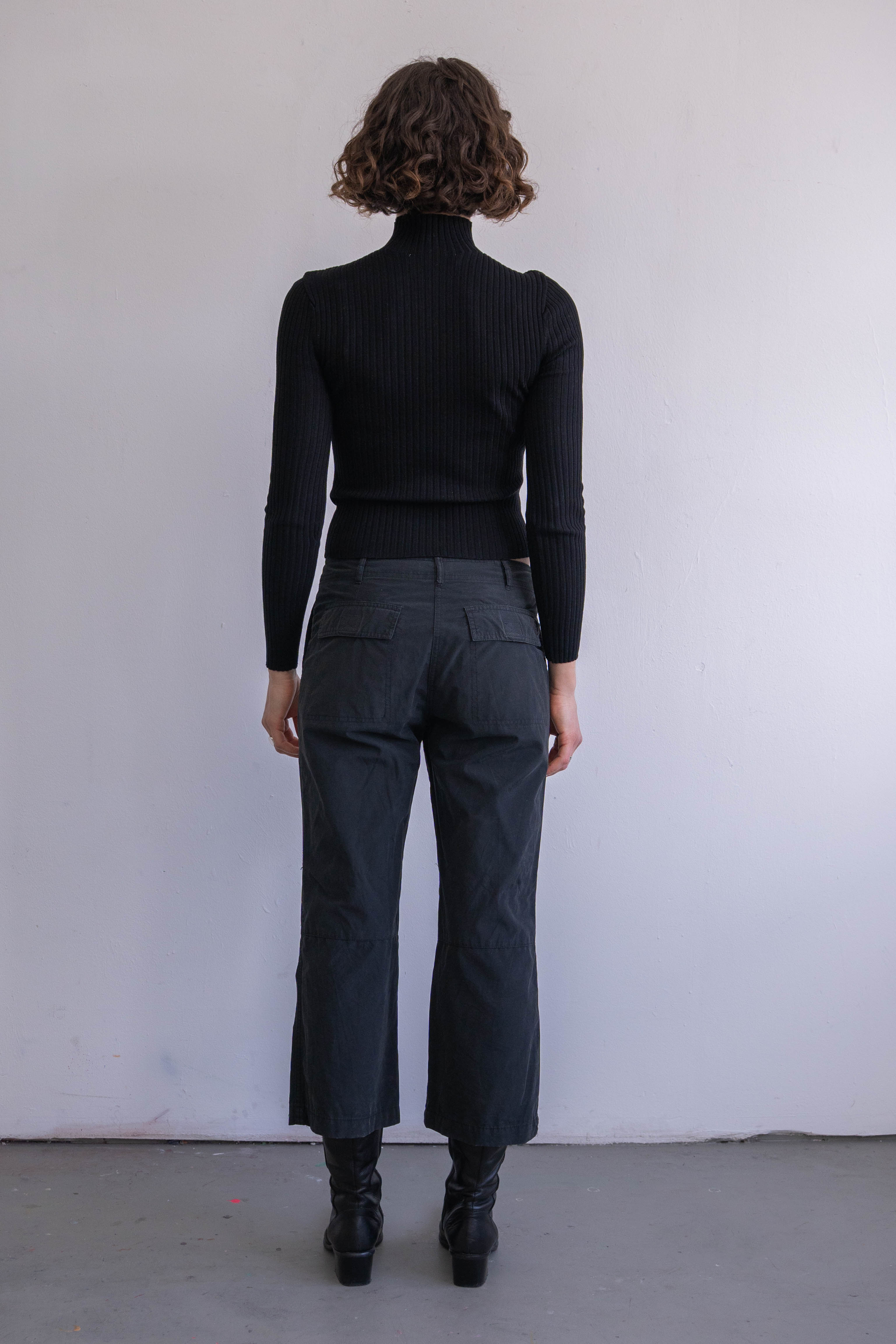 Dark Grey Capri Bottoms Cargo - Size S