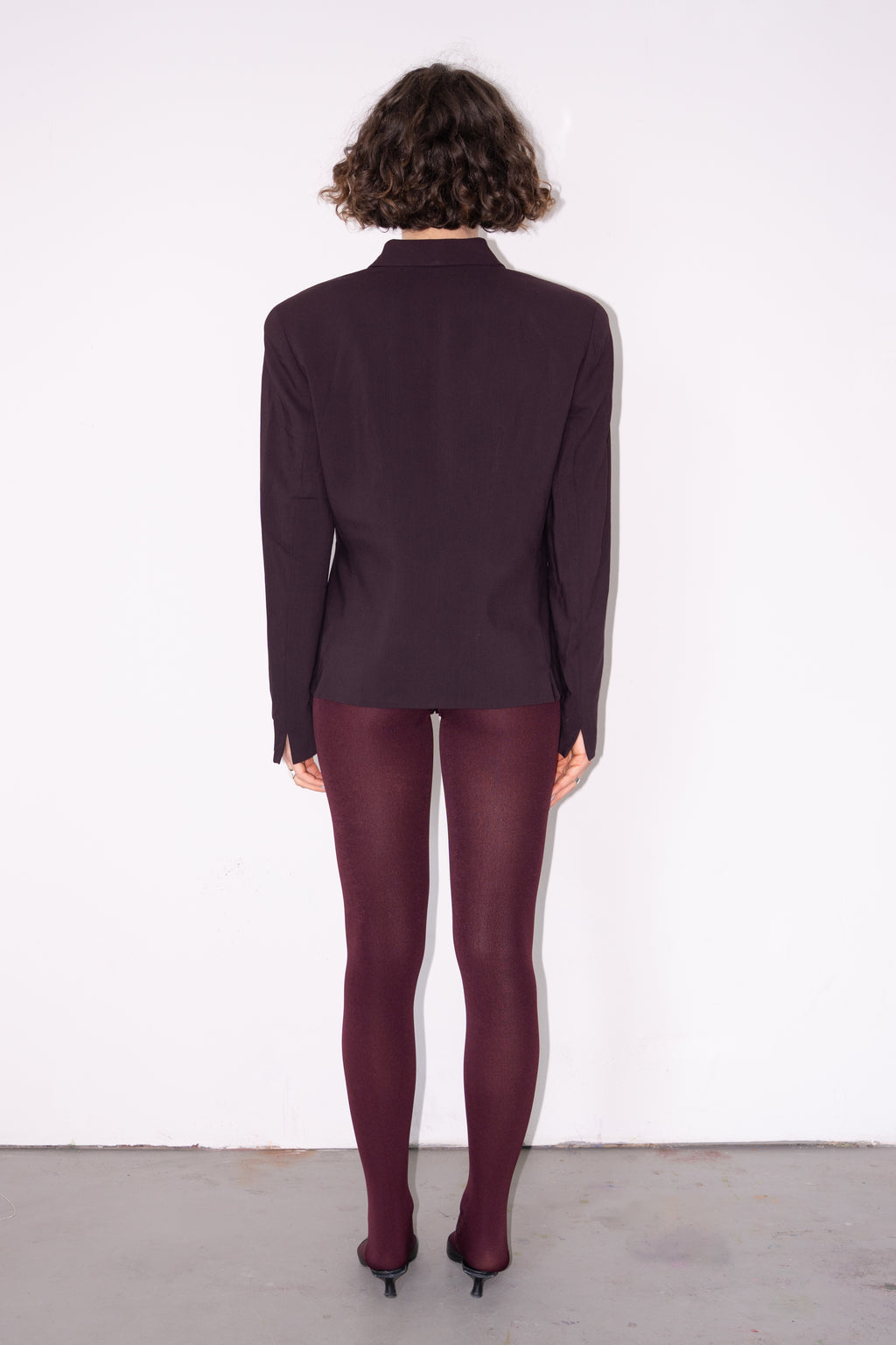 Wool Blazer Wine - Size L