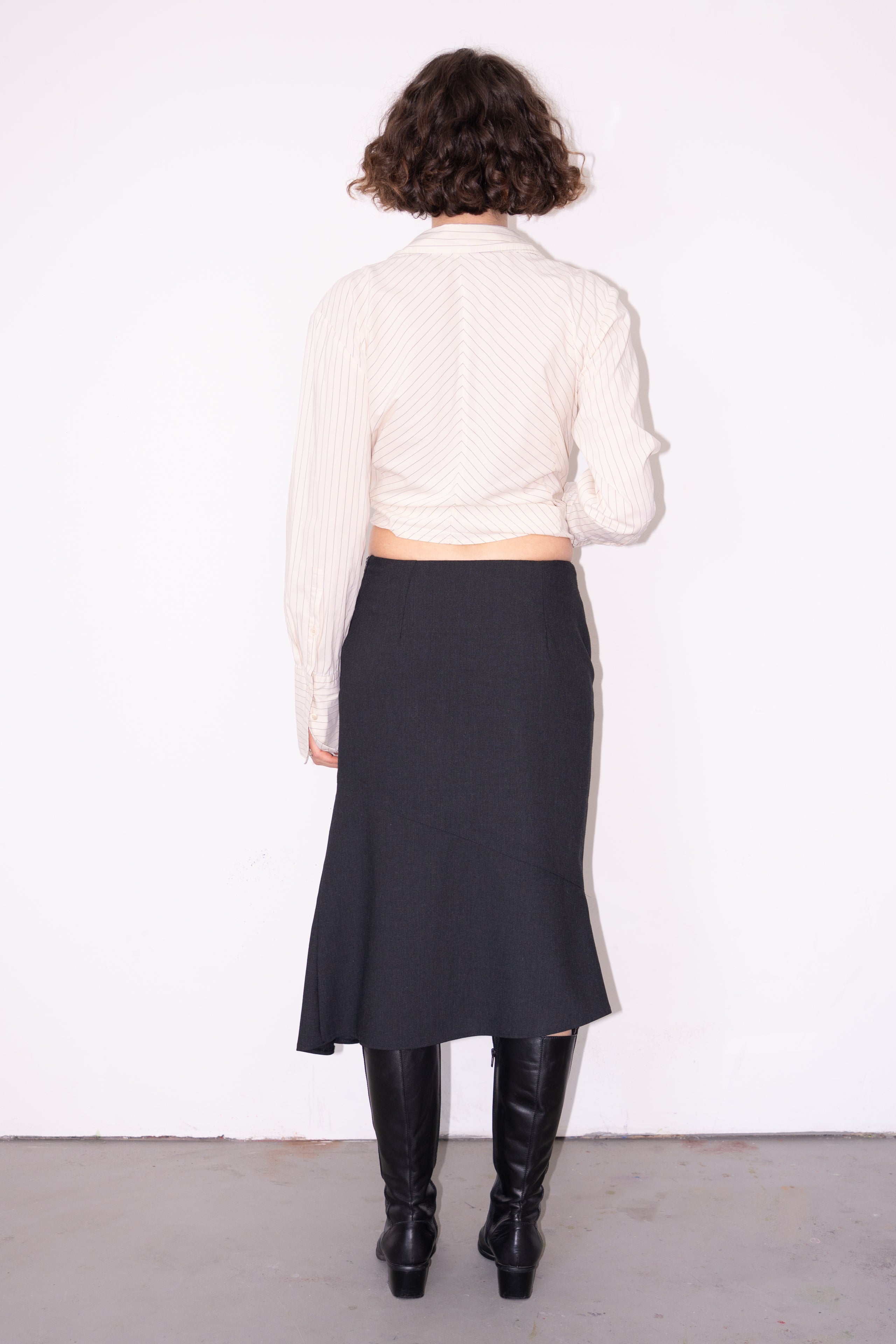 Asymmetric Wool Skirt - Size M
