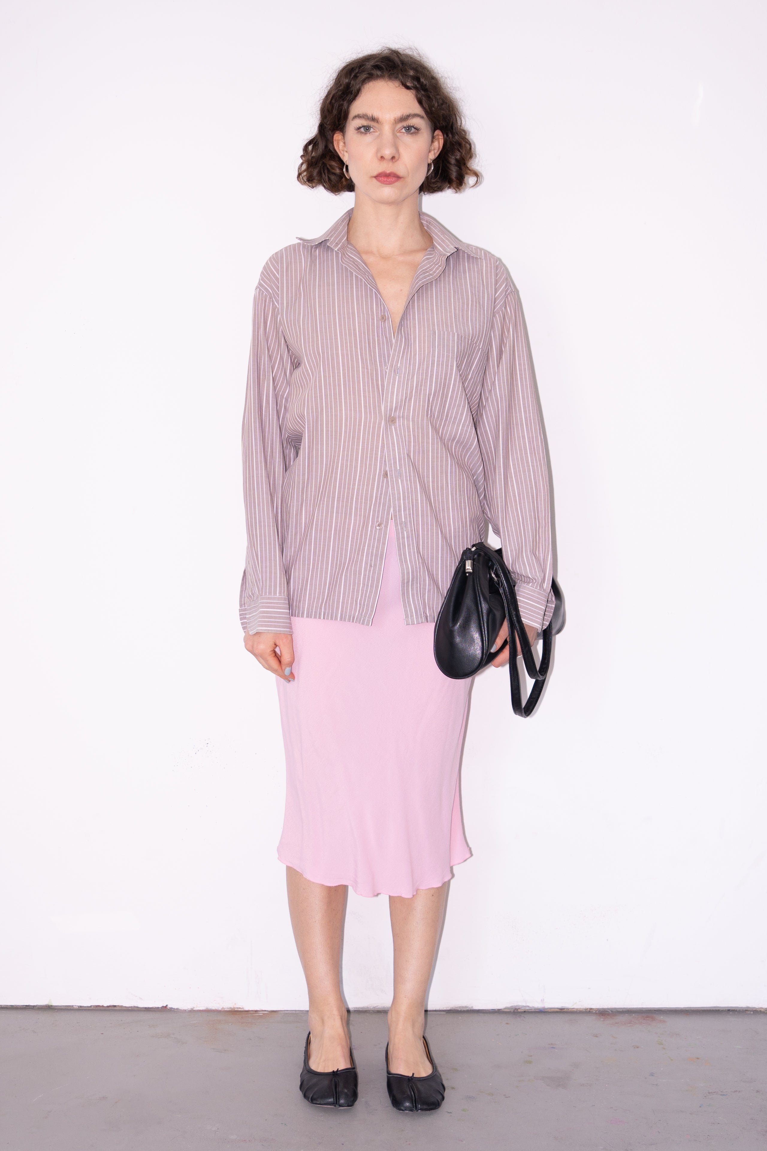 Light Brown Pink Blouse - Size XL