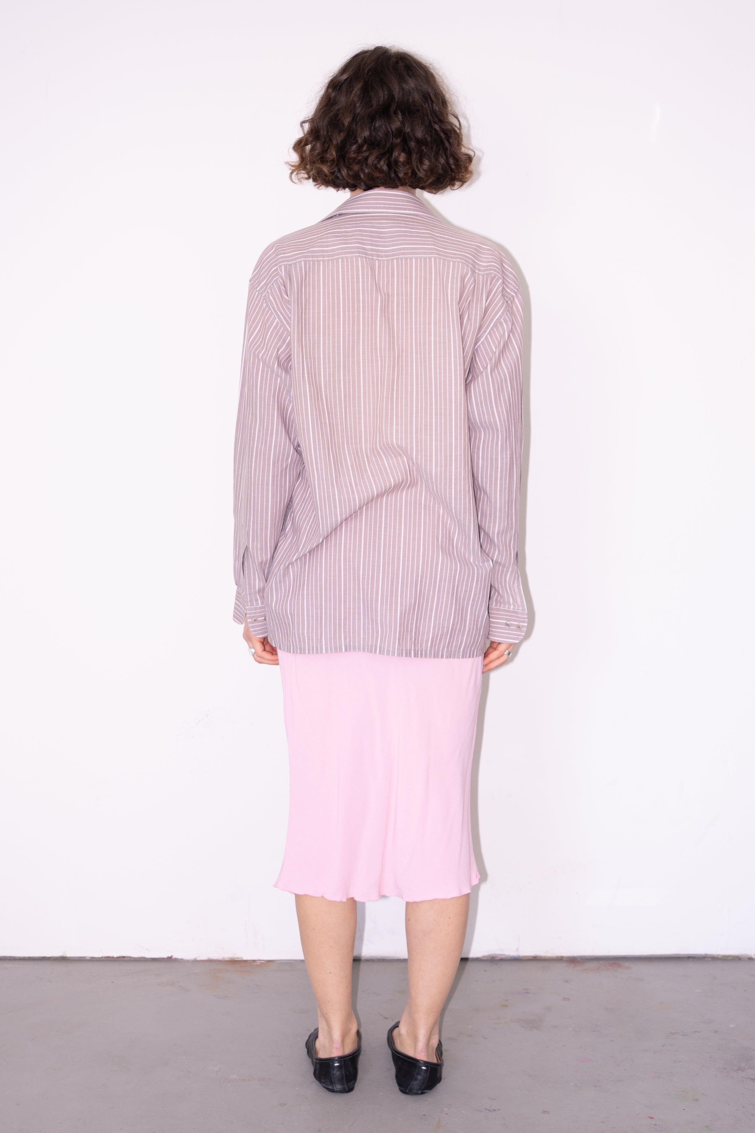 Light Brown Pink Blouse - Size XL